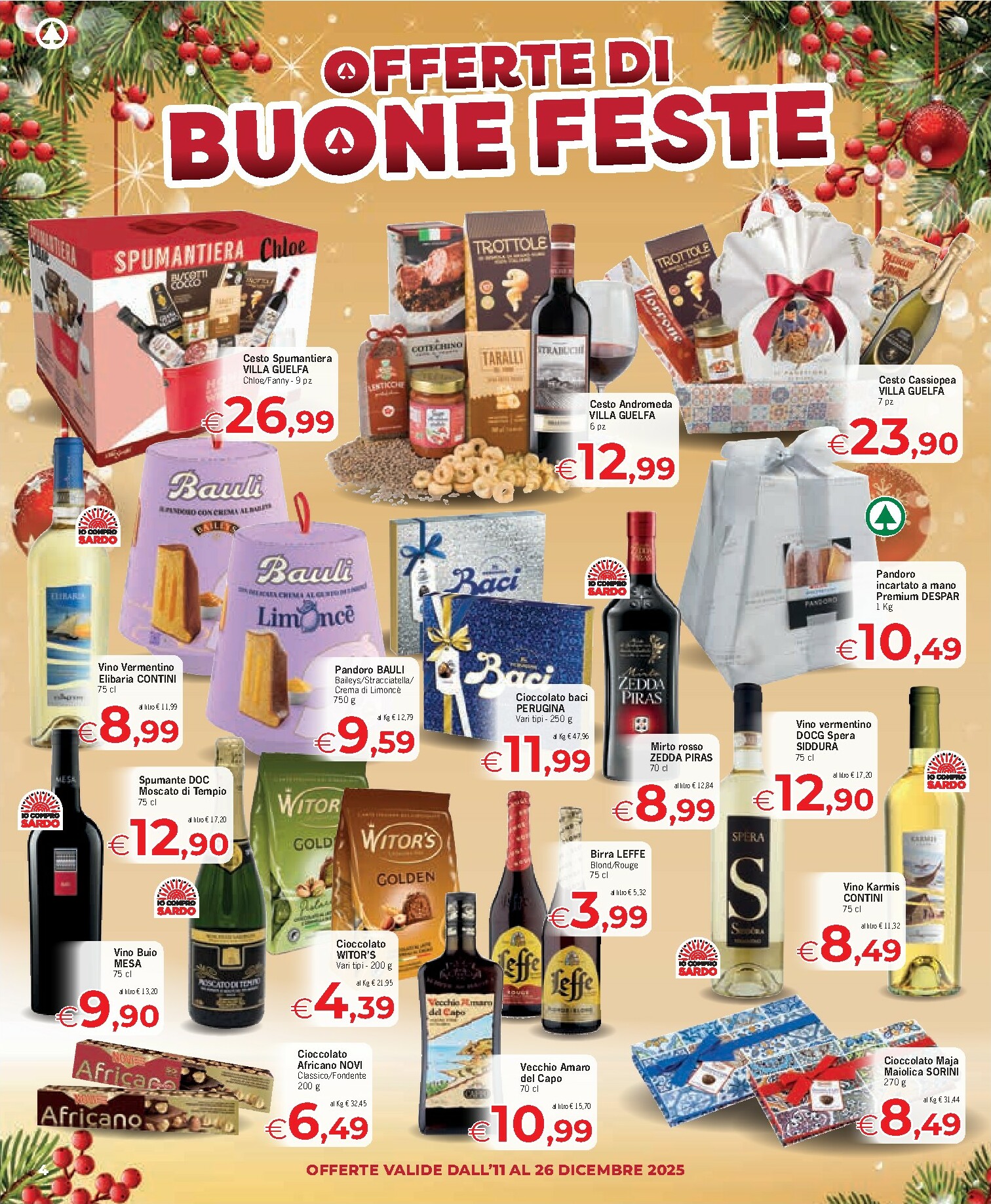 despar - Volantino Despar - Offerte di Buone Feste valido dal 11/12 al 26/12 - page: 4
