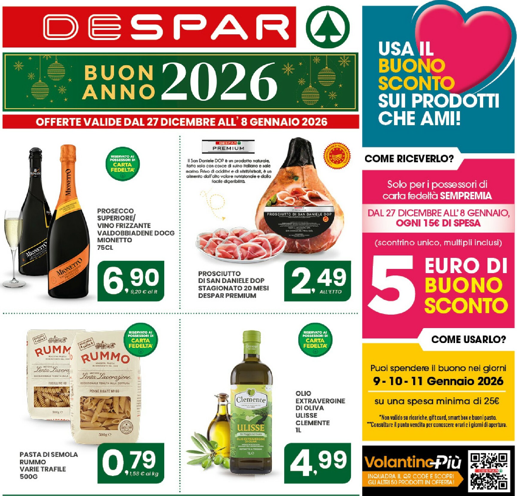 despar - Volantino Despar - Buon Anno 2026 valido dal 27/12 al 08/01