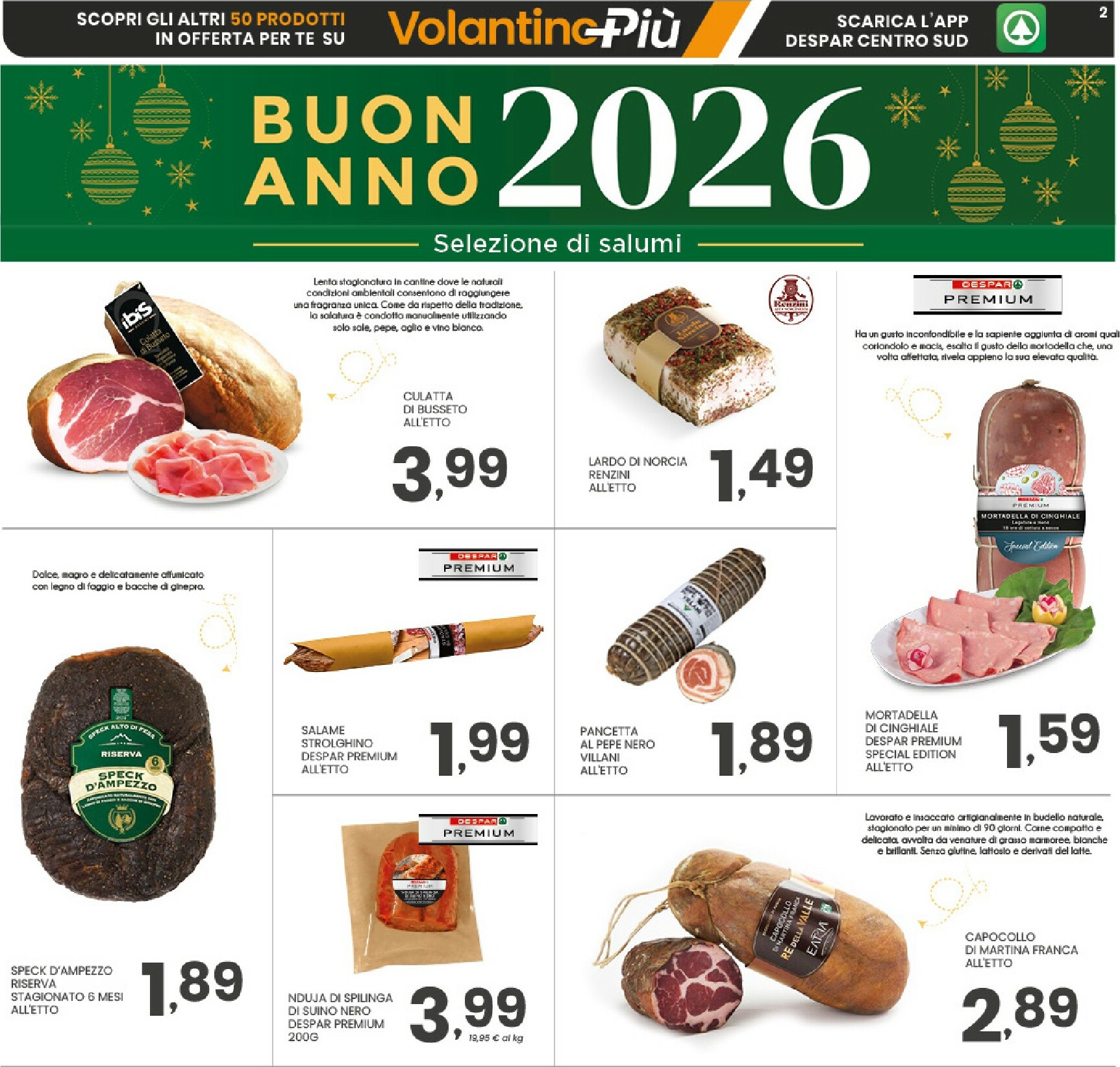 despar - Volantino Despar - Buon Anno 2026 valido dal 27/12 al 08/01 - page: 2
