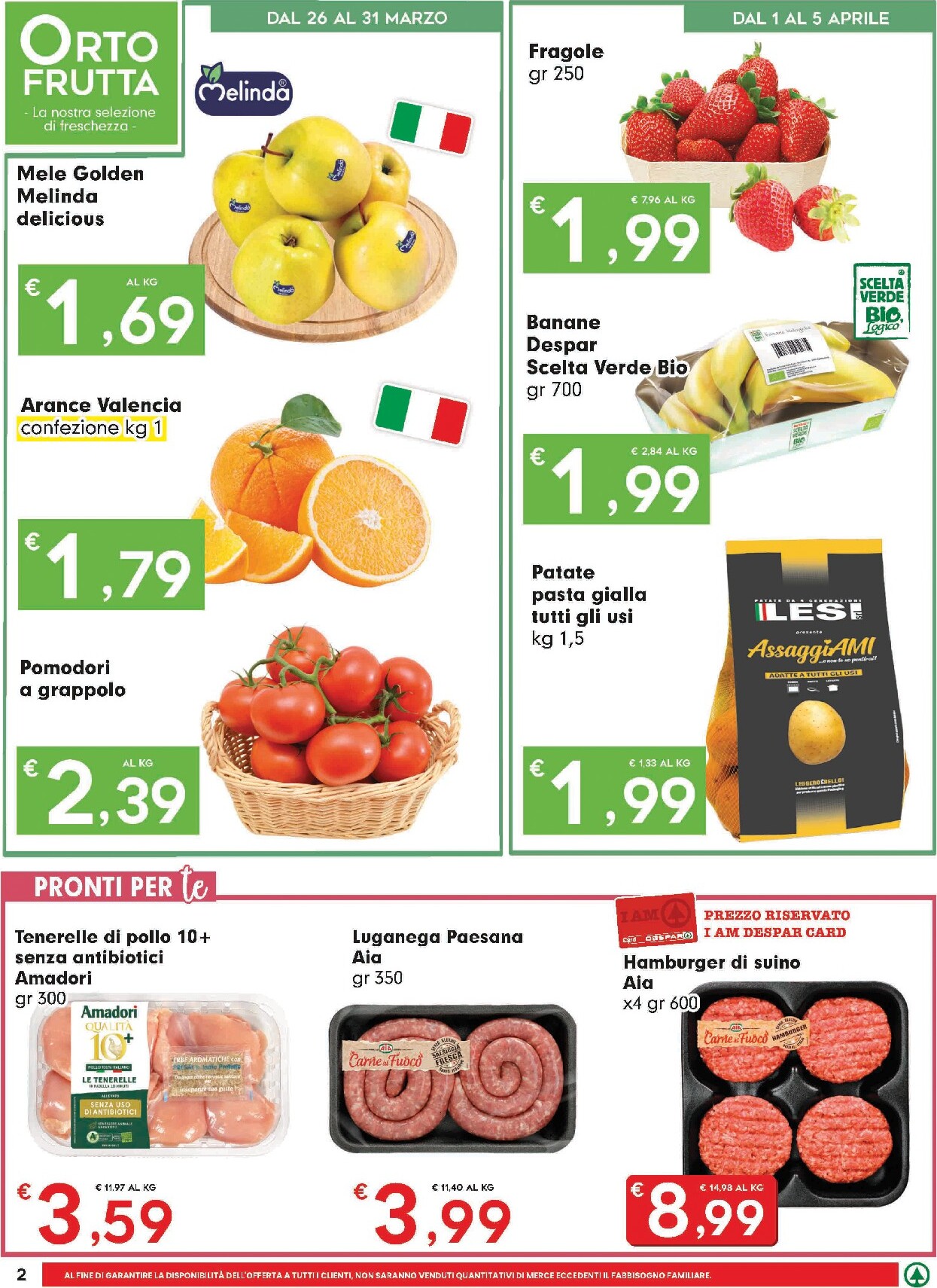 despar - Volantino Despar Sardegna - Express valido dal 26/03/2026 al 05/04/2026 - page: 2