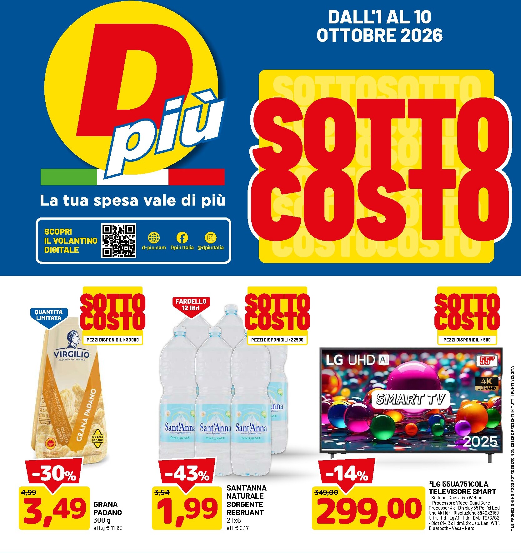dpiu - Volantino futuro DPiù valido dal giovedì 01/10/2026 al sabato 10/10/2026