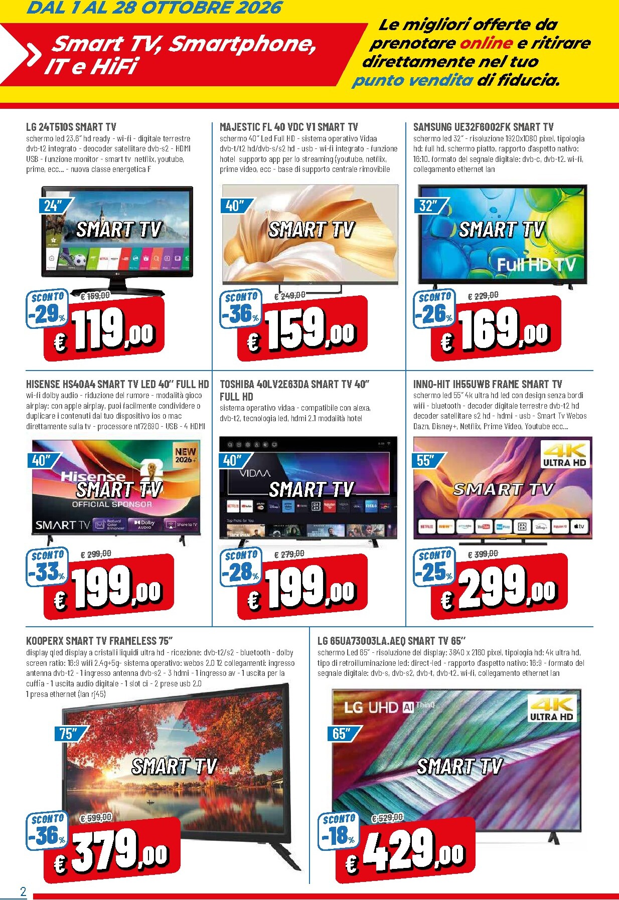 dpiu - Volantino futuro DPiù - Solo Online valido dal giovedì 01/10/2026 al mercoledì 28/10/2026 - page: 2