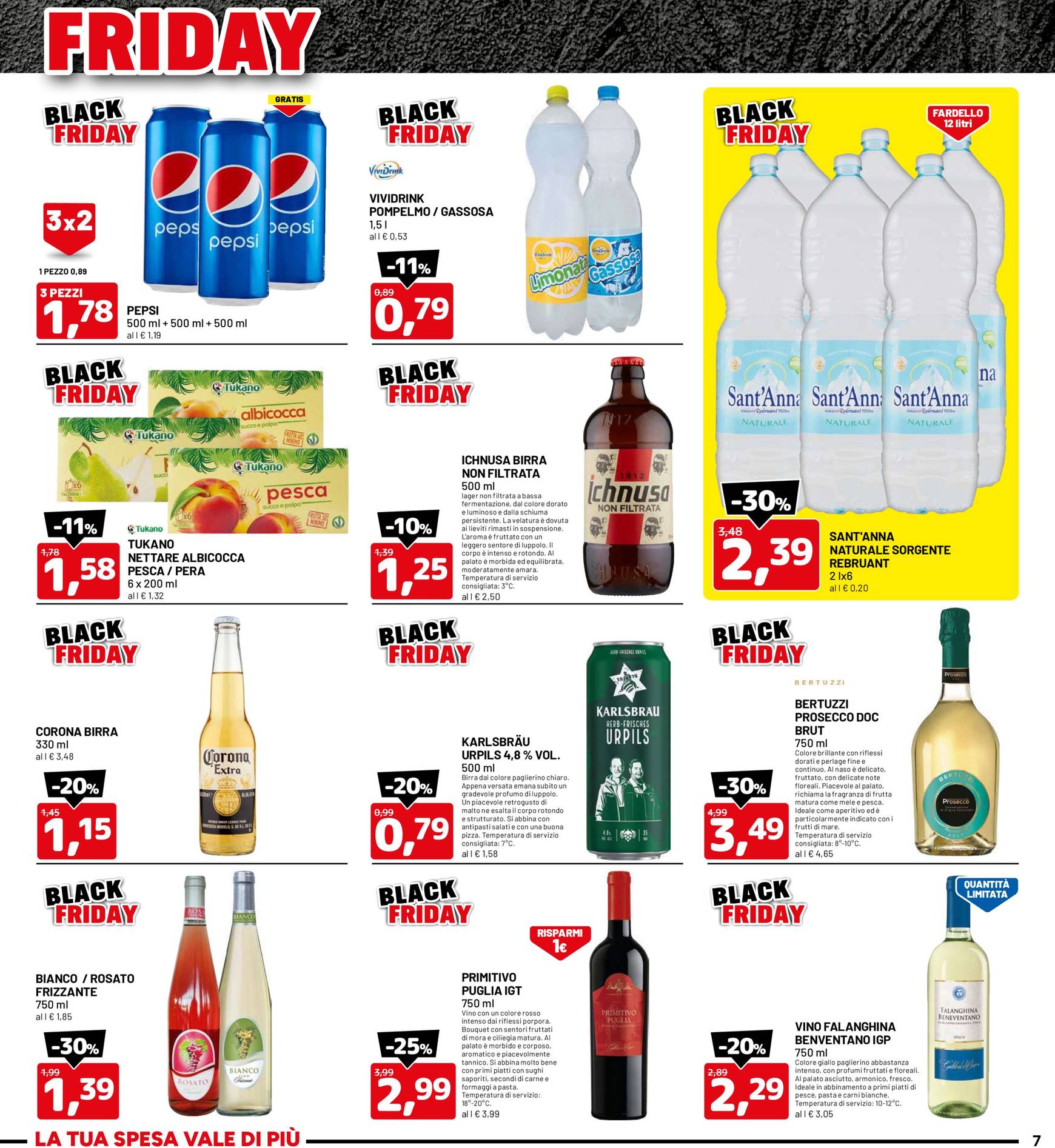 dpiu - Volantino DPiù - Black Friday valido dal 18.11. al 01.12. - page: 7