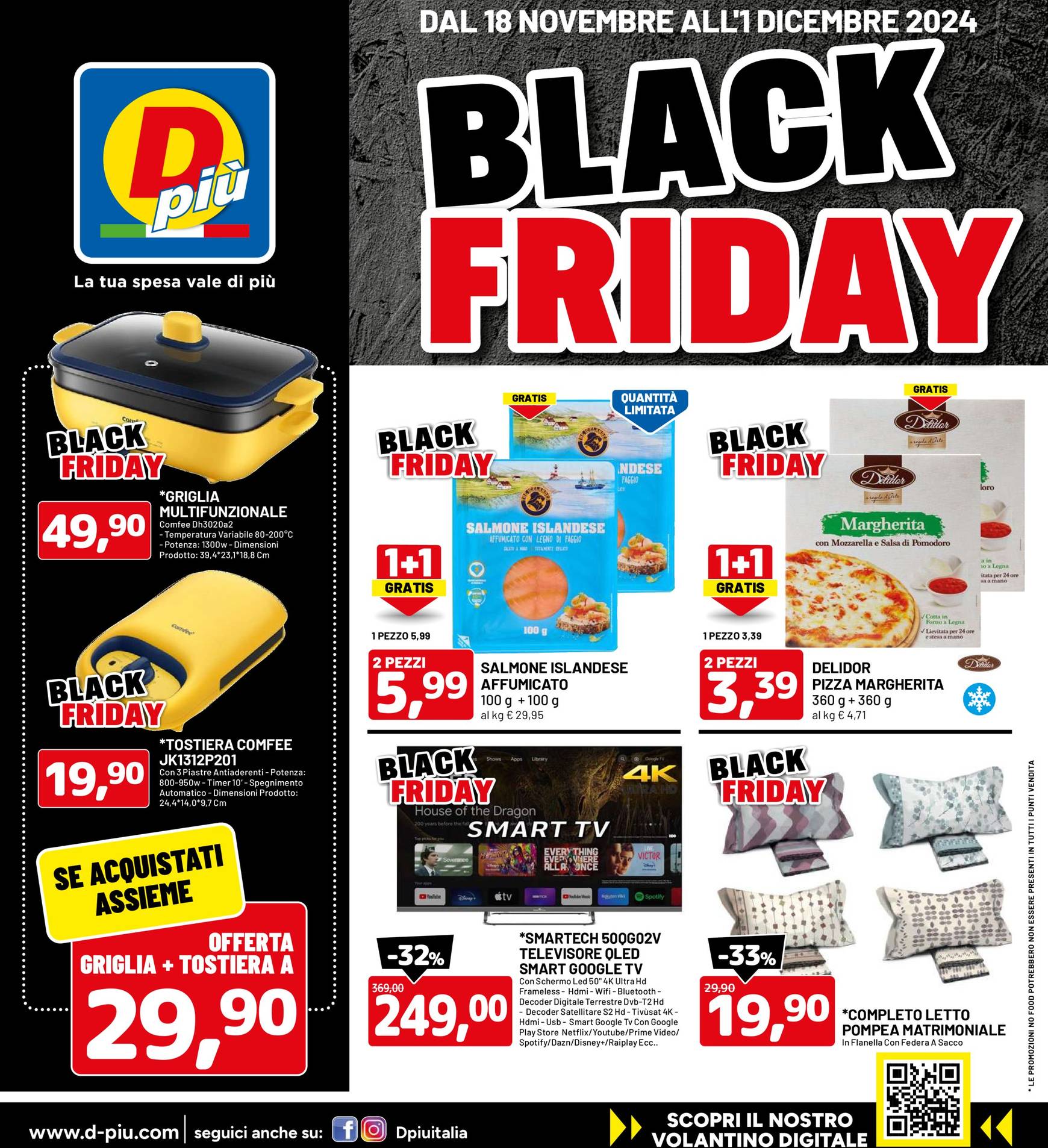 dpiu - Volantino DPiù - Black Friday valido dal 18.11. al 01.12.