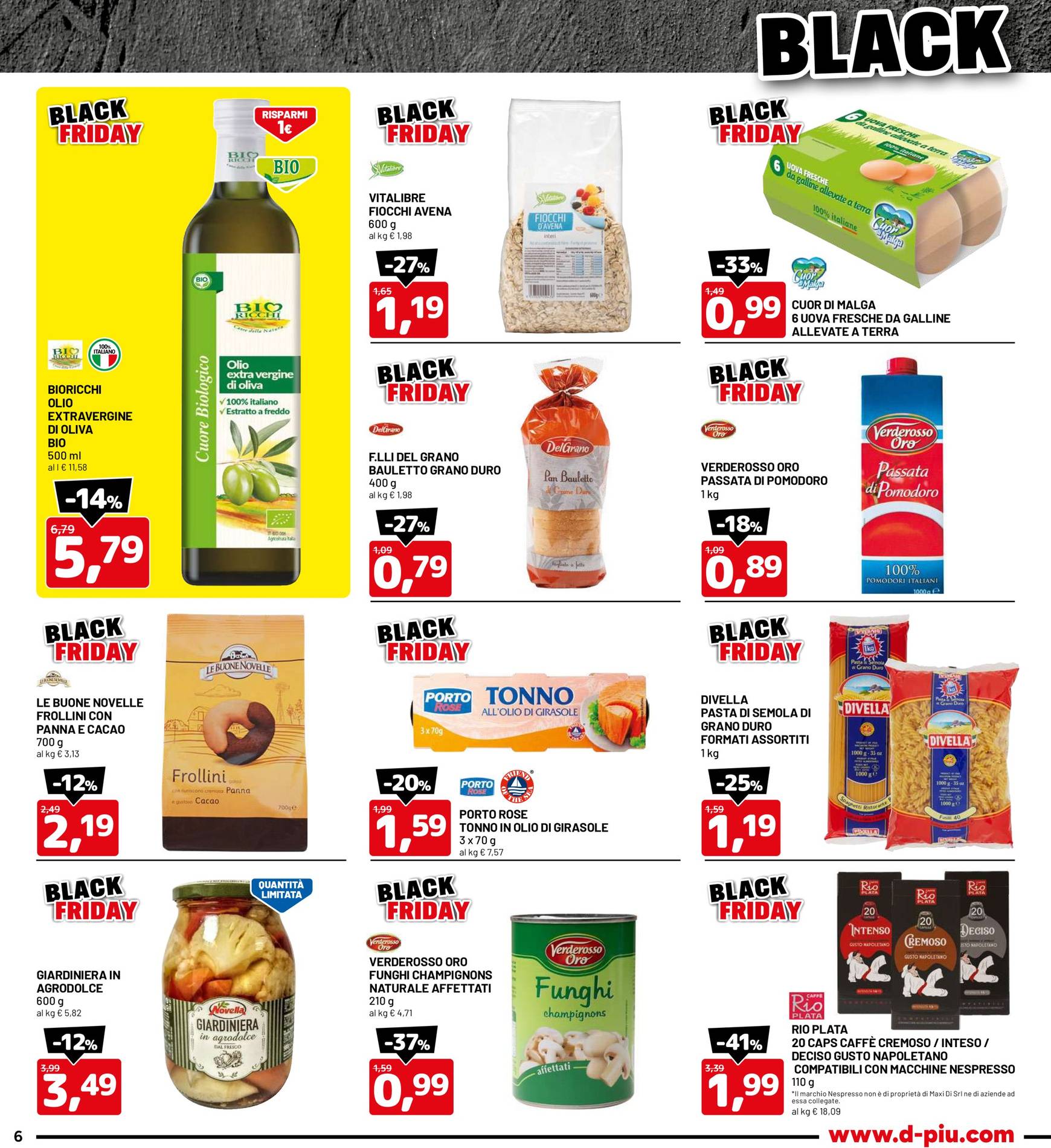 dpiu - Volantino DPiù - Black Friday valido dal 18.11. al 01.12. - page: 6