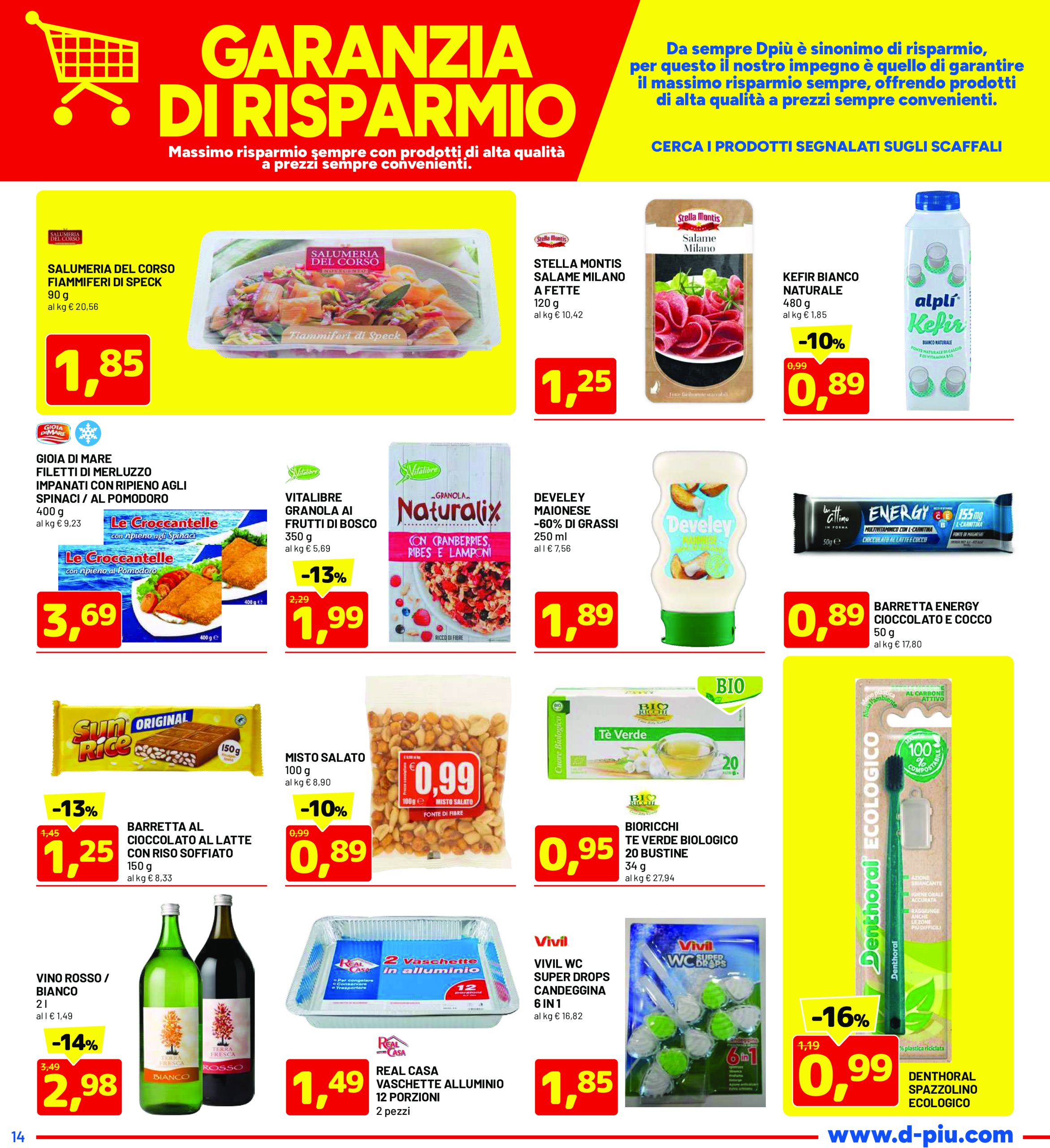 dpiu - Volantino DPiù valido dal 09/06 al 22/06 - page: 14