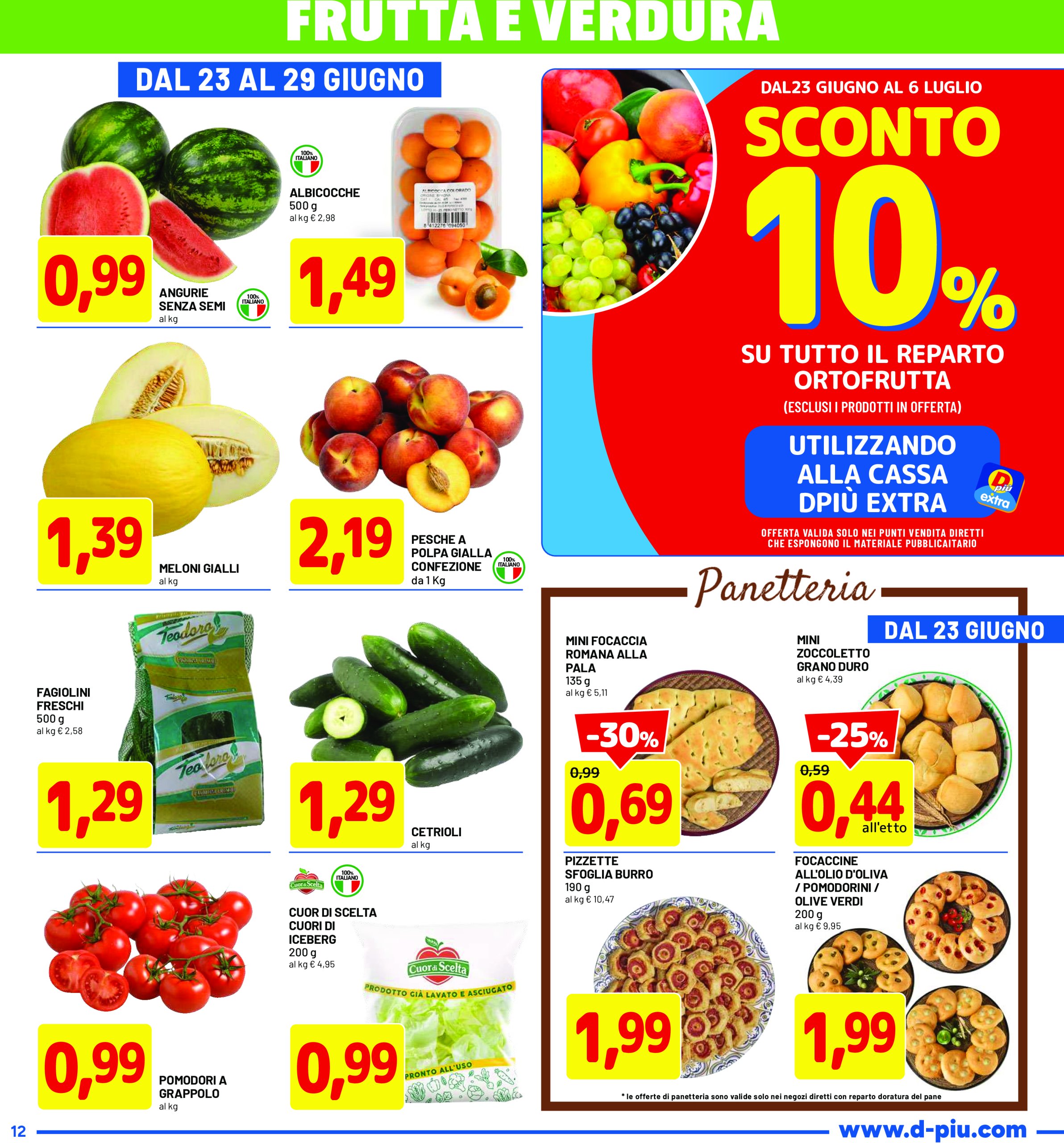 dpiu - Volantino DPiù valido dal 23/06 al 06/07 - page: 12