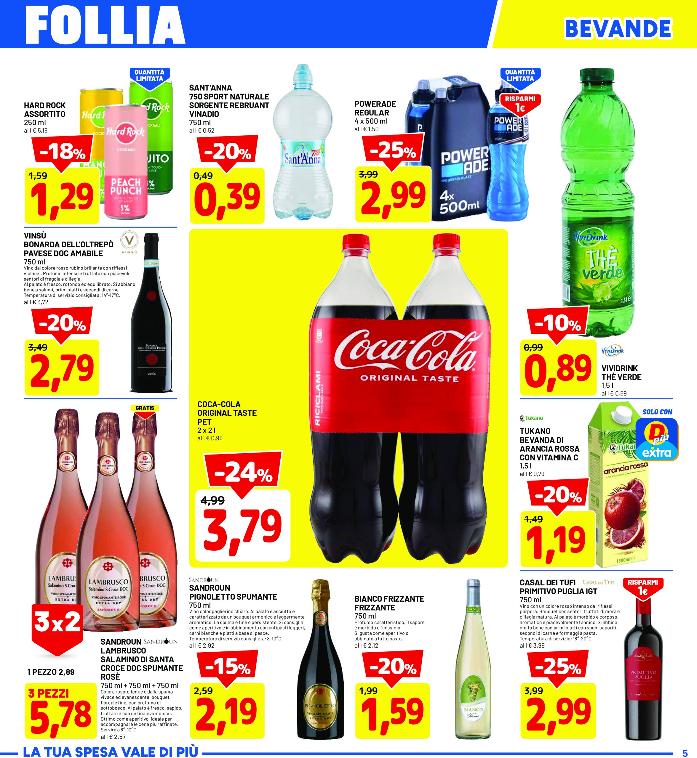 dpiu - Volantino DPiù valido dal 23/06 al 06/07 - page: 5