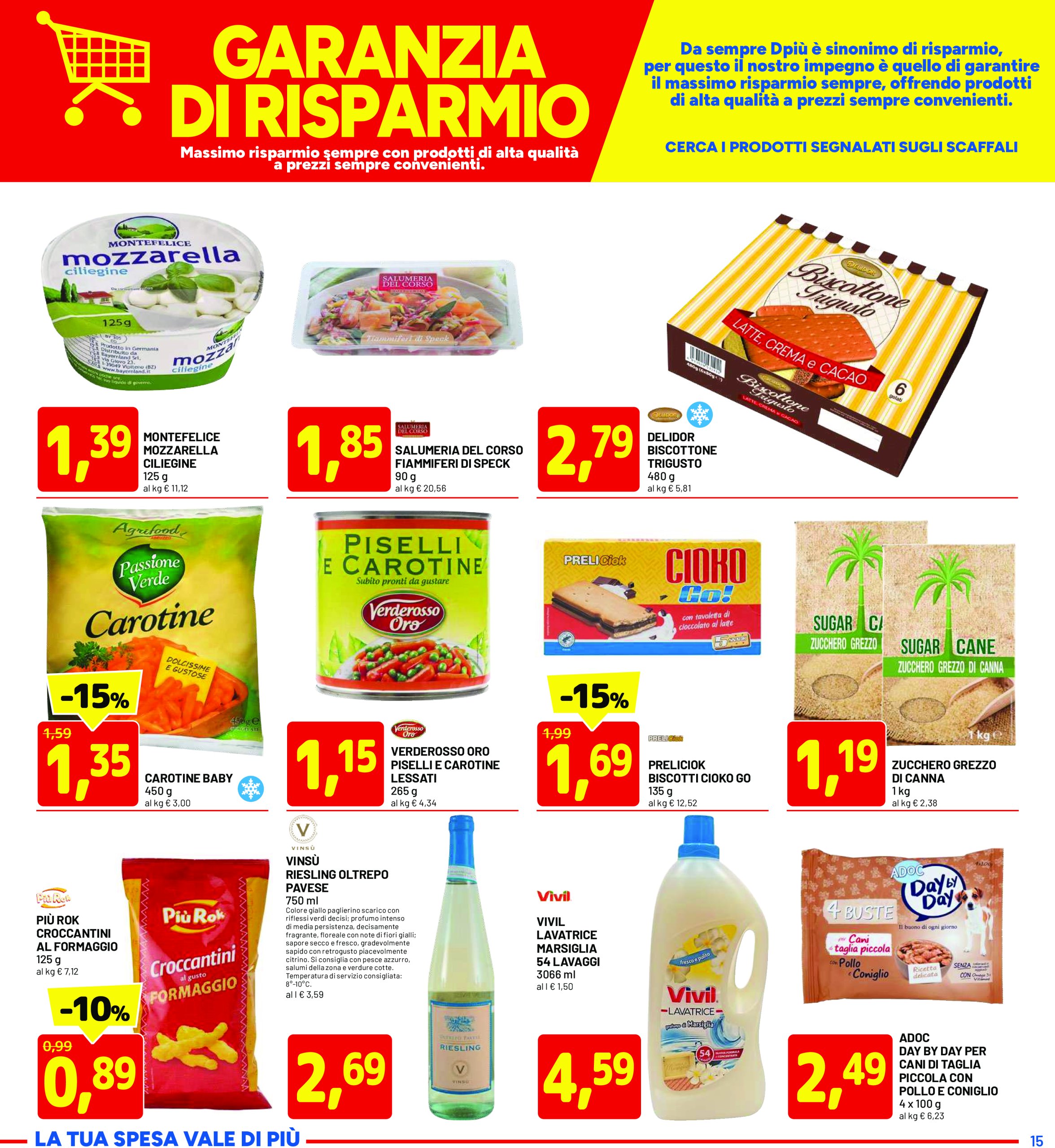 dpiu - Volantino DPiù valido dal 07/07 al 20/07 - page: 15