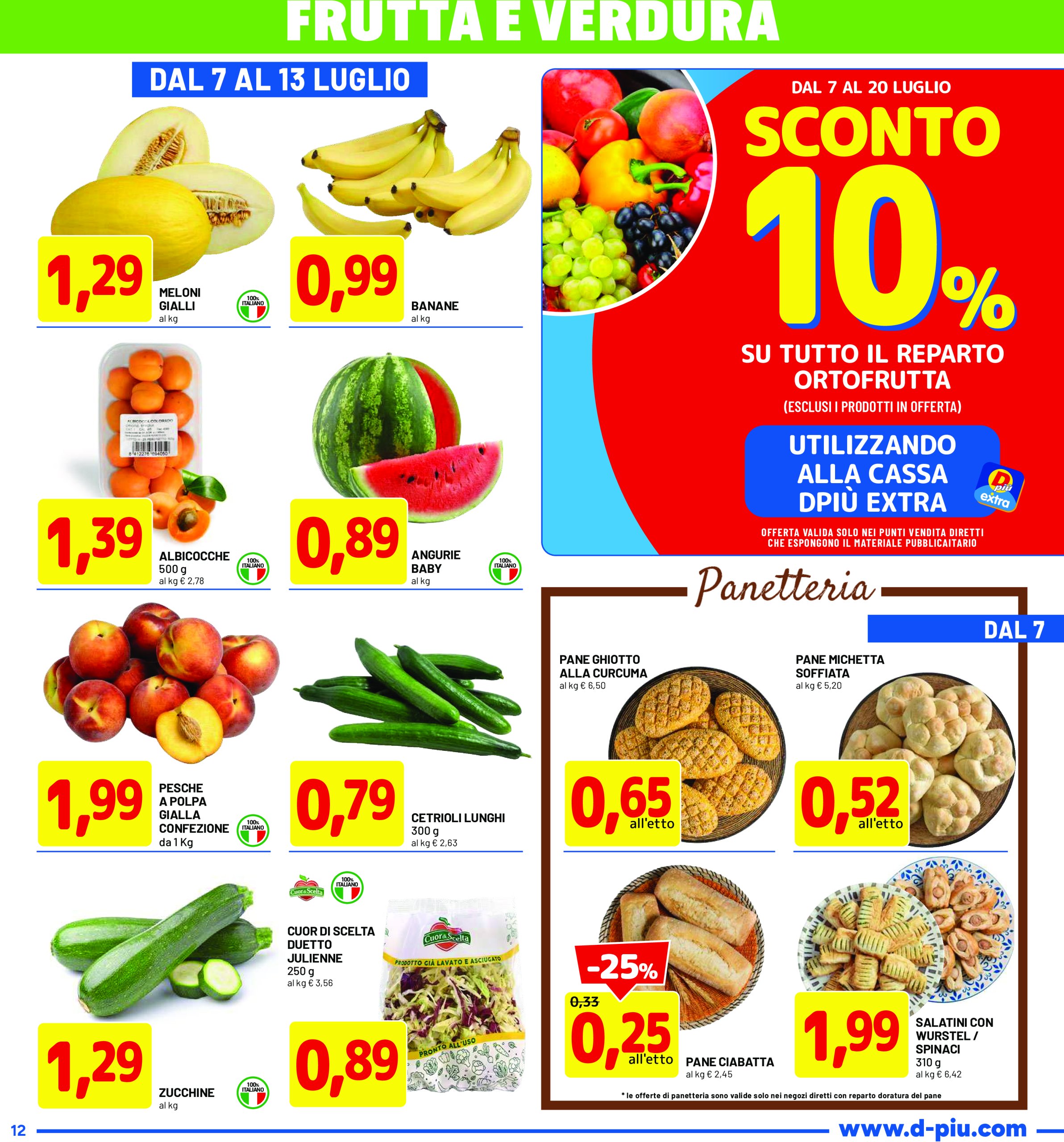 dpiu - Volantino DPiù valido dal 07/07 al 20/07 - page: 12