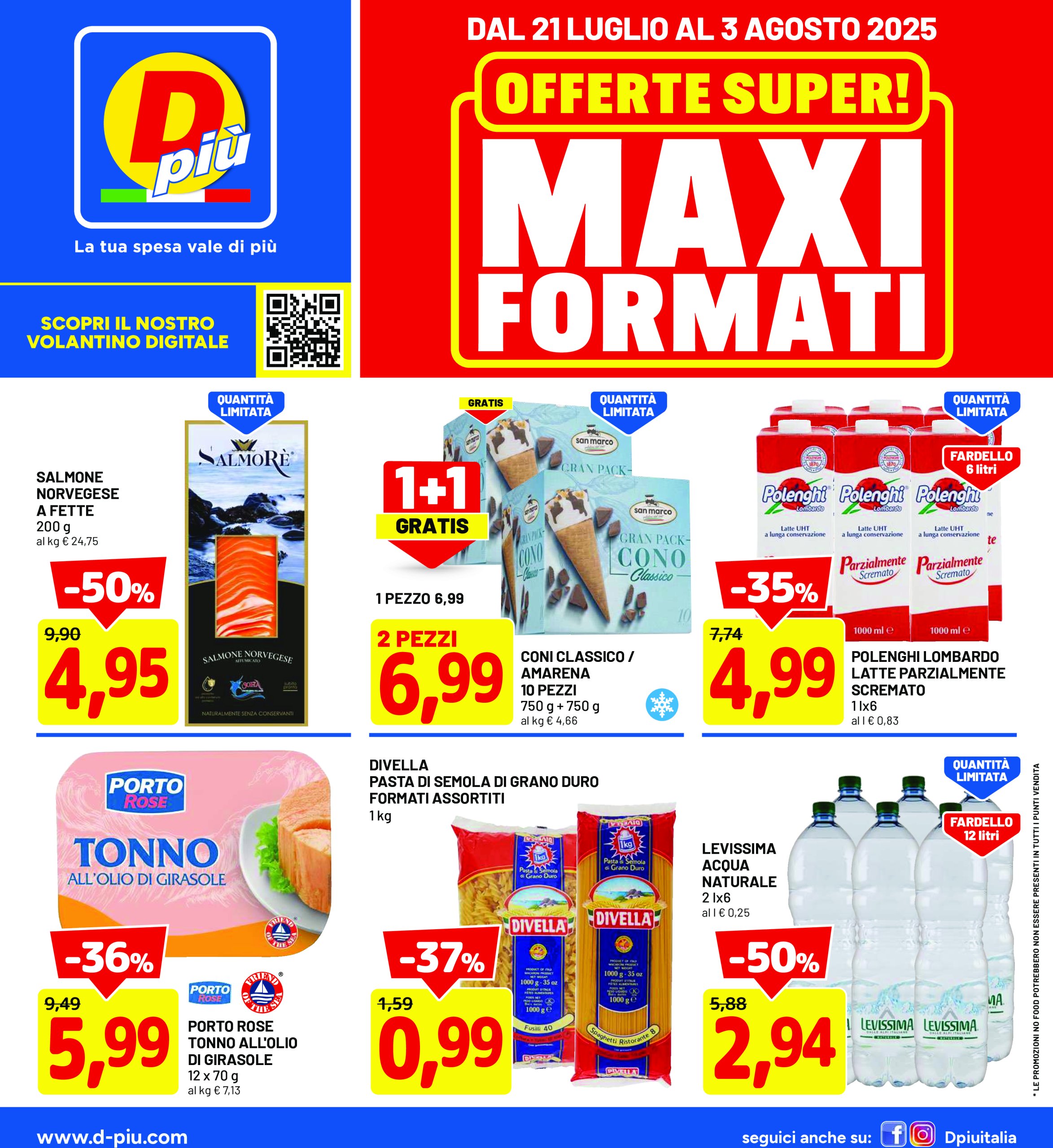 dpiu - Volantino DPiù valido dal 21/07 al 03/08