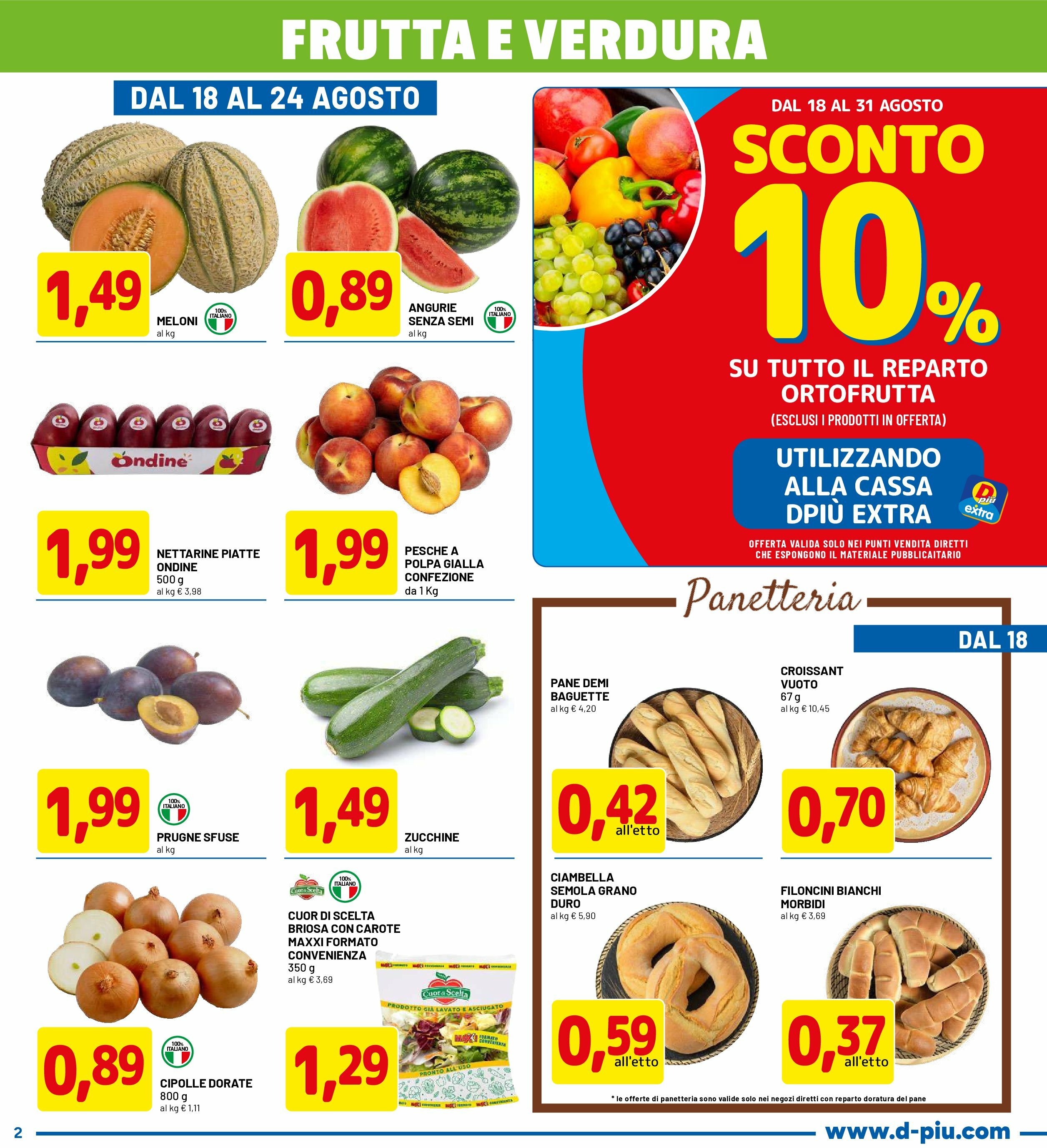 dpiu - Volantino DPiù valido dal 18/08 al 31/08 - page: 2