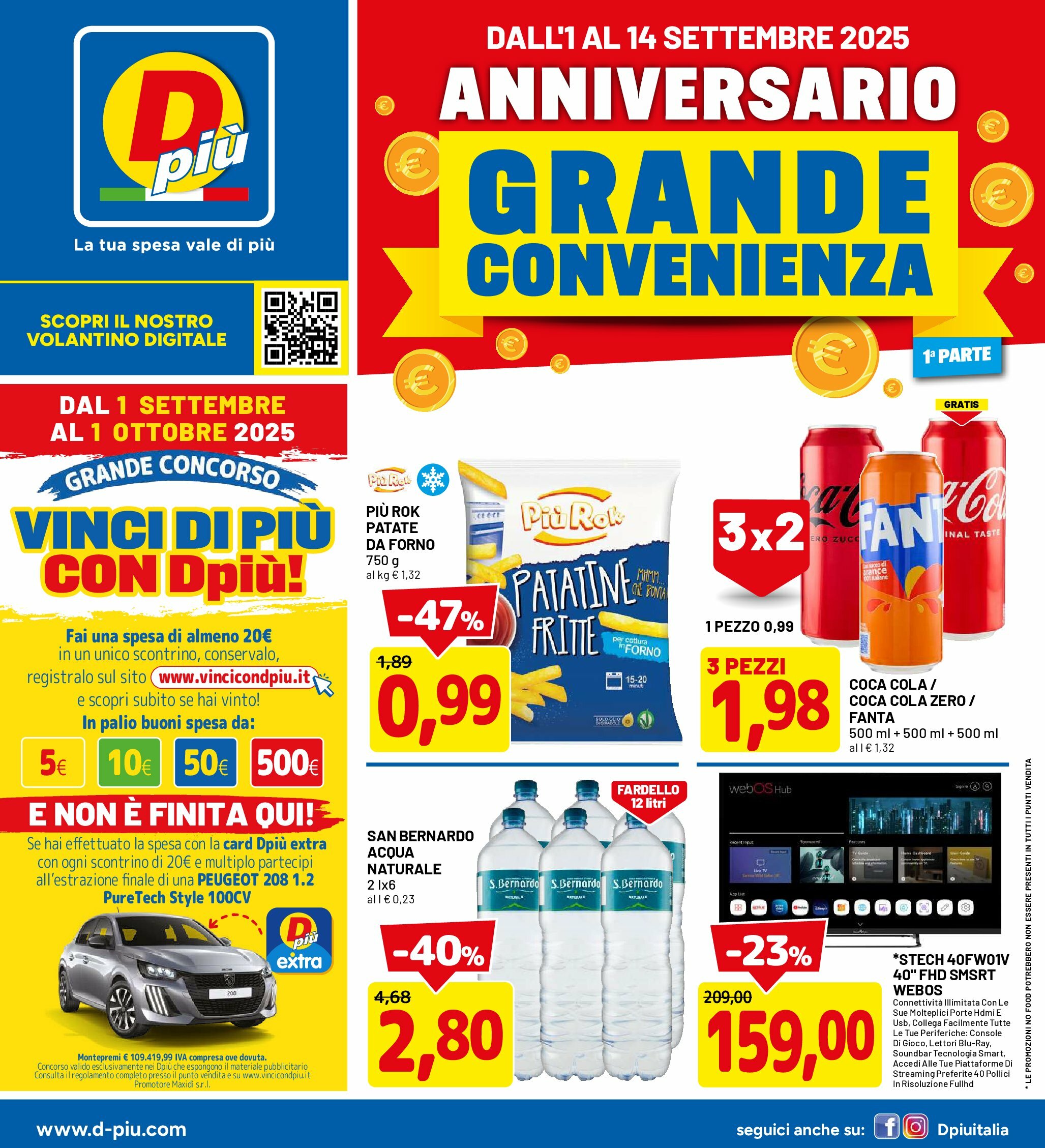 dpiu - Volantino DPiù valido dal 01/09 al 14/09 - page: 1