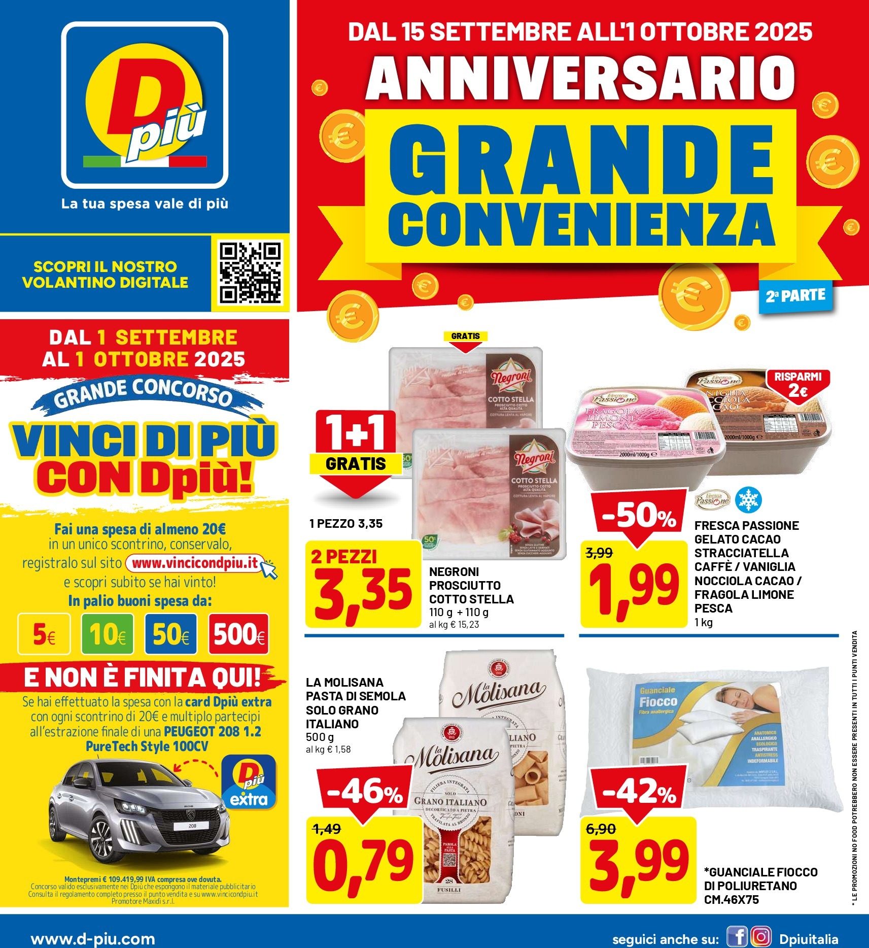 dpiu - Volantino DPiù valido dal 15/09 al 01/10