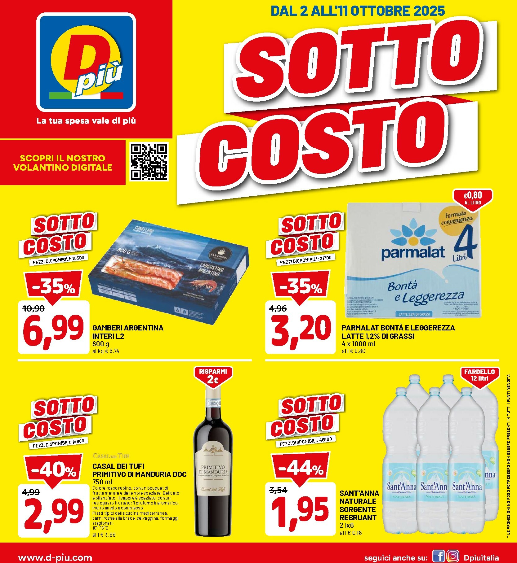 dpiu - Volantino DPiù valido dal 02/10 al 11/10 - page: 1