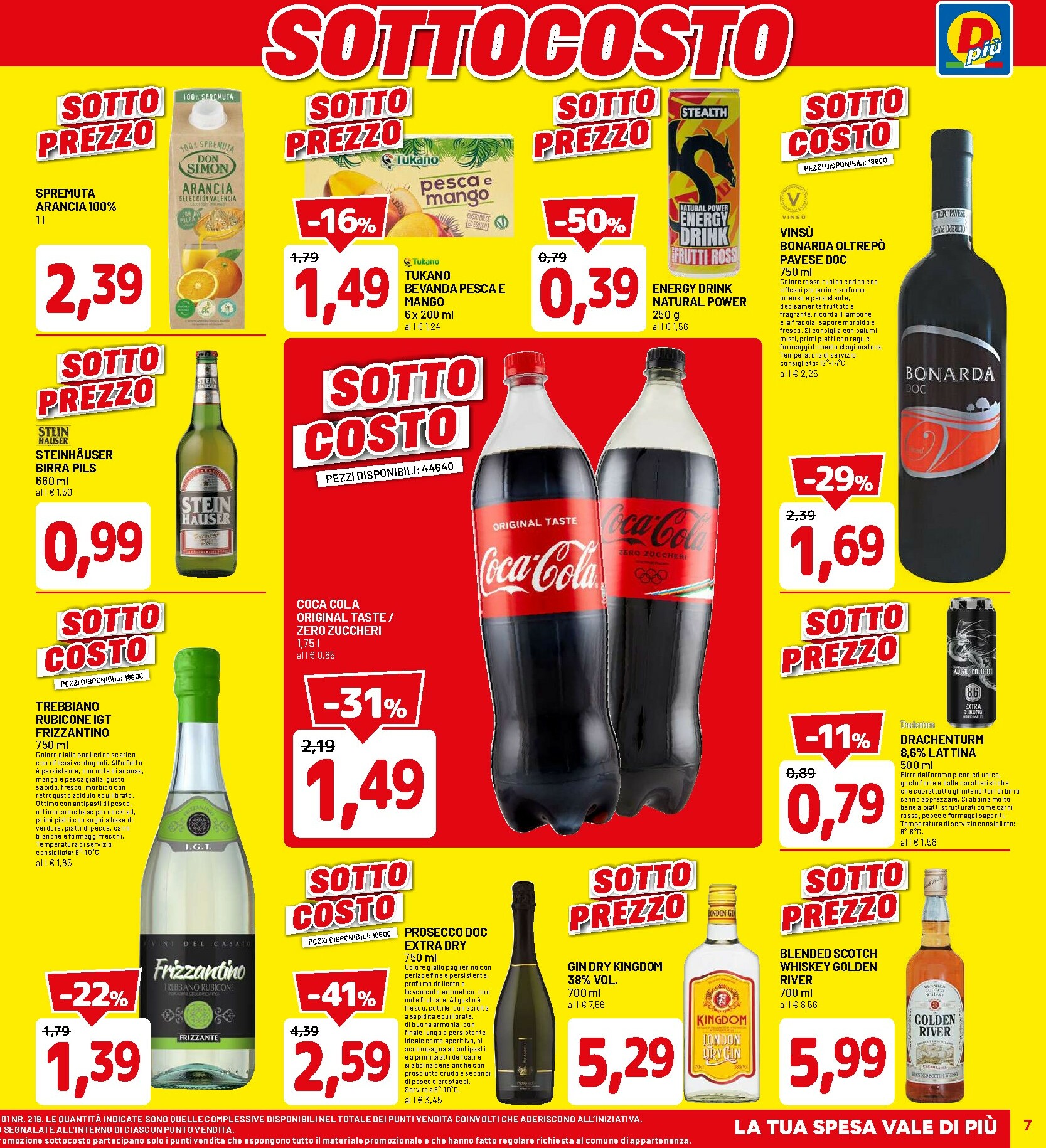 dpiu - Volantino DPiù valido dal 06/11 al 15/11 - page: 7