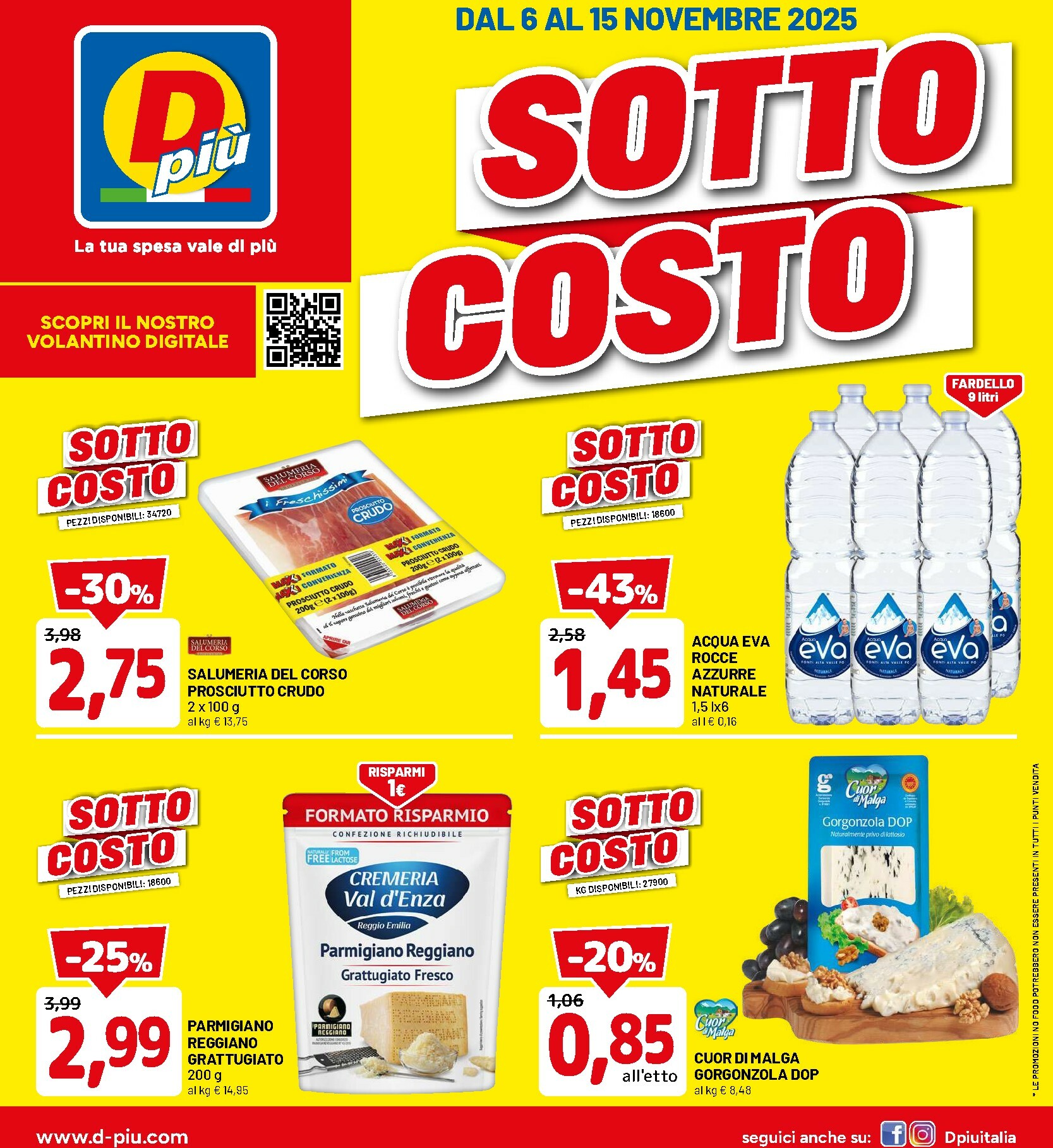 dpiu - Volantino DPiù valido dal 06/11 al 15/11