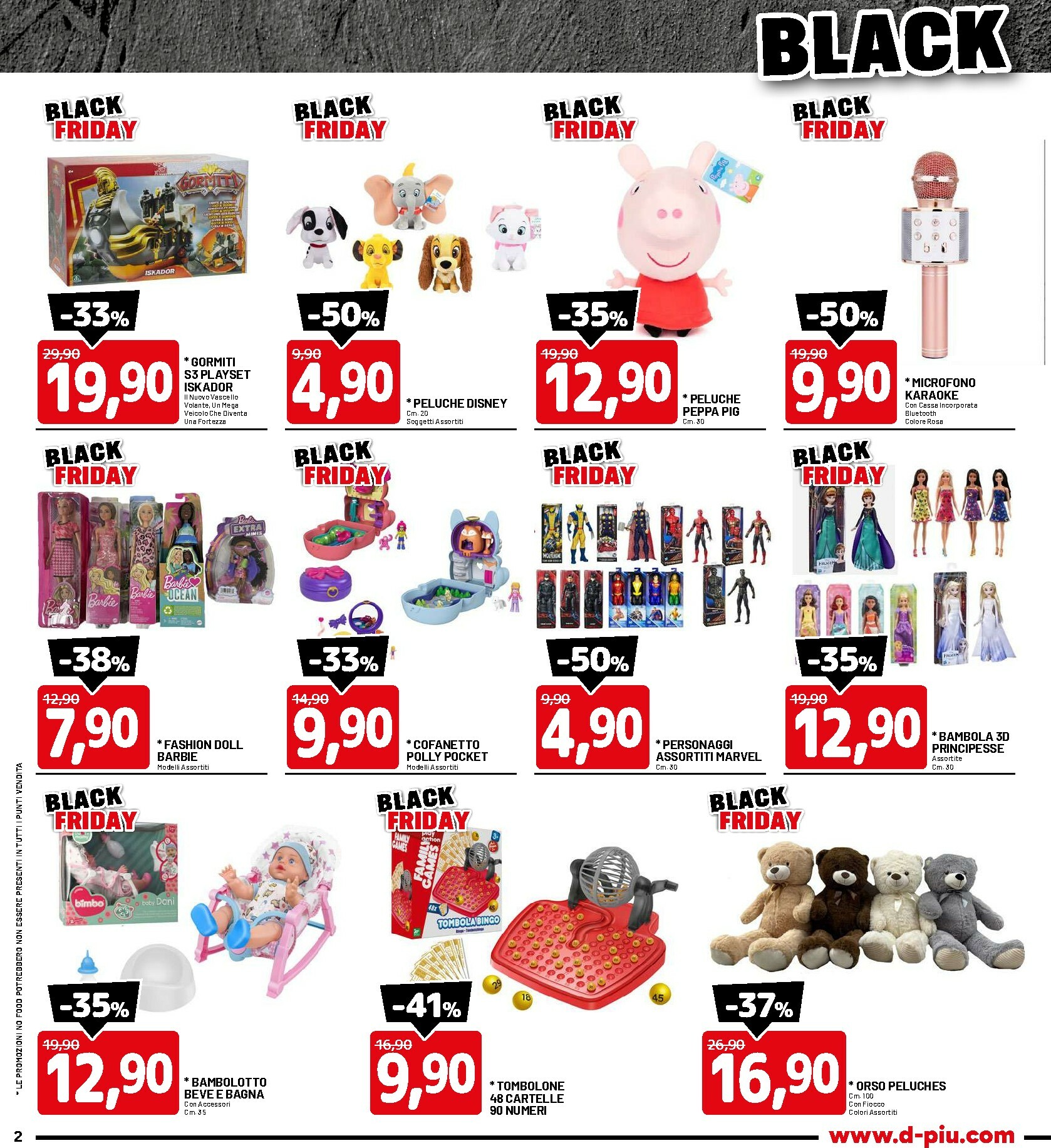 dpiu - Volantino DPiù - Black Friday valido dal 17/11 al 30/11 - page: 2