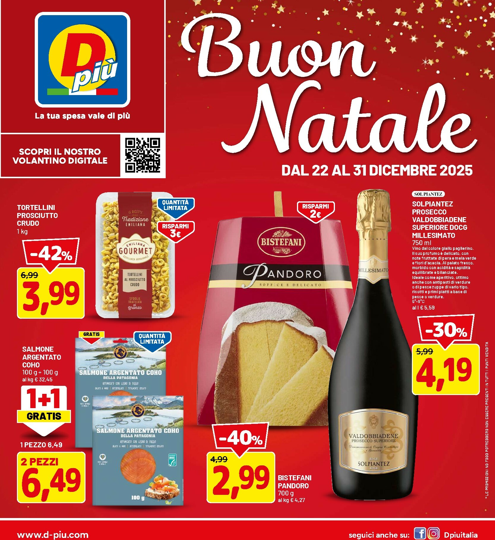 dpiu - Volantino DPiù - Buon Natale valido dal 22/12 al 31/12