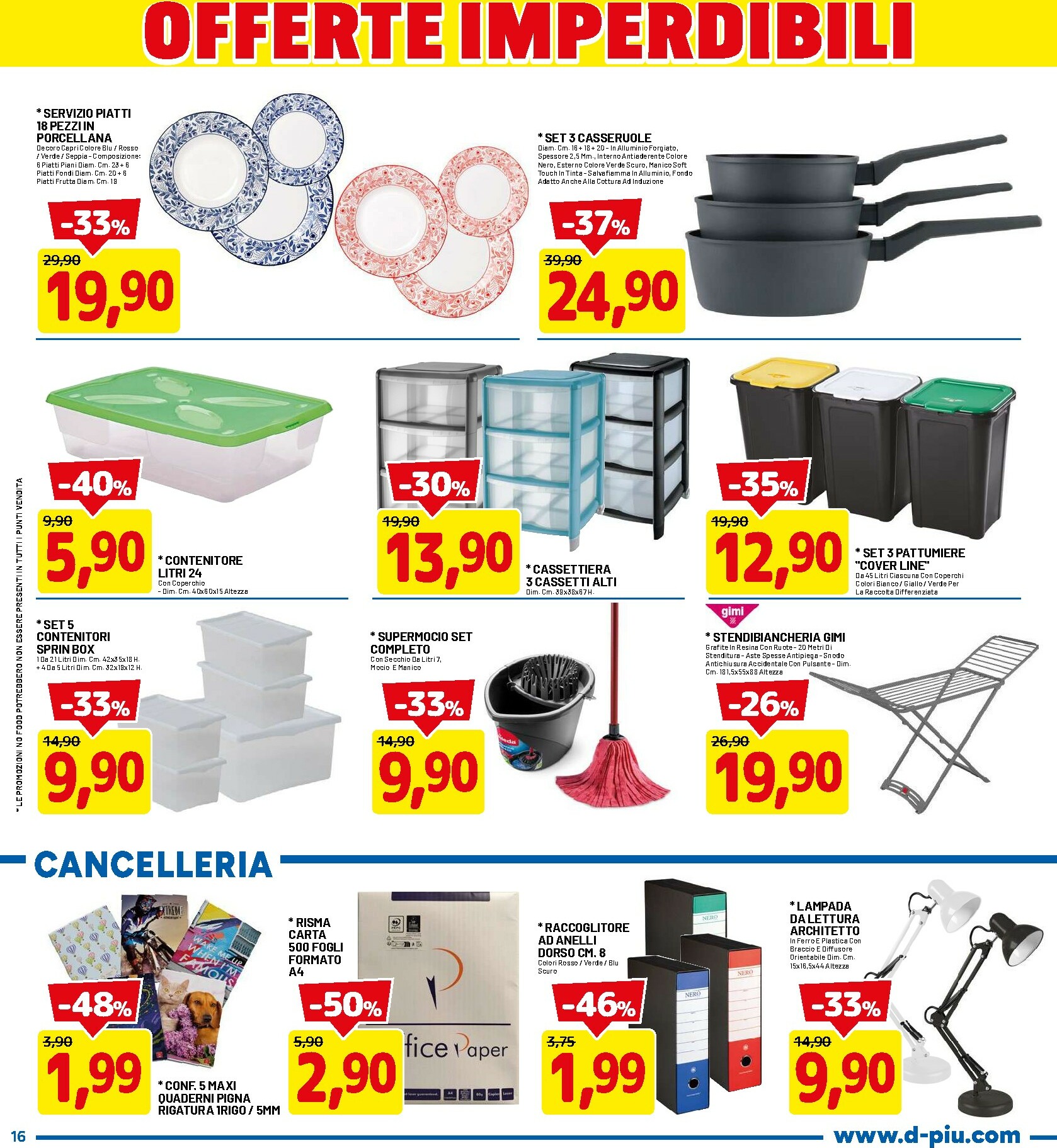 dpiu - Volantino DPiù valido dal 05/01 al 11/01 - page: 16