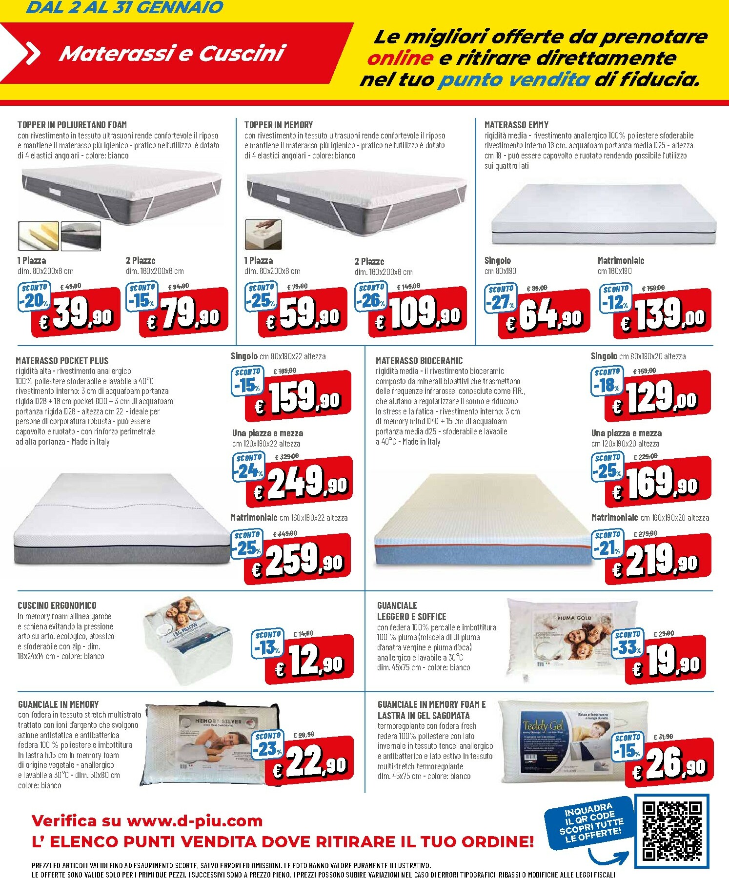dpiu - Volantino DPiù - Solo Online valido dal 02/01 al 31/01 - page: 16