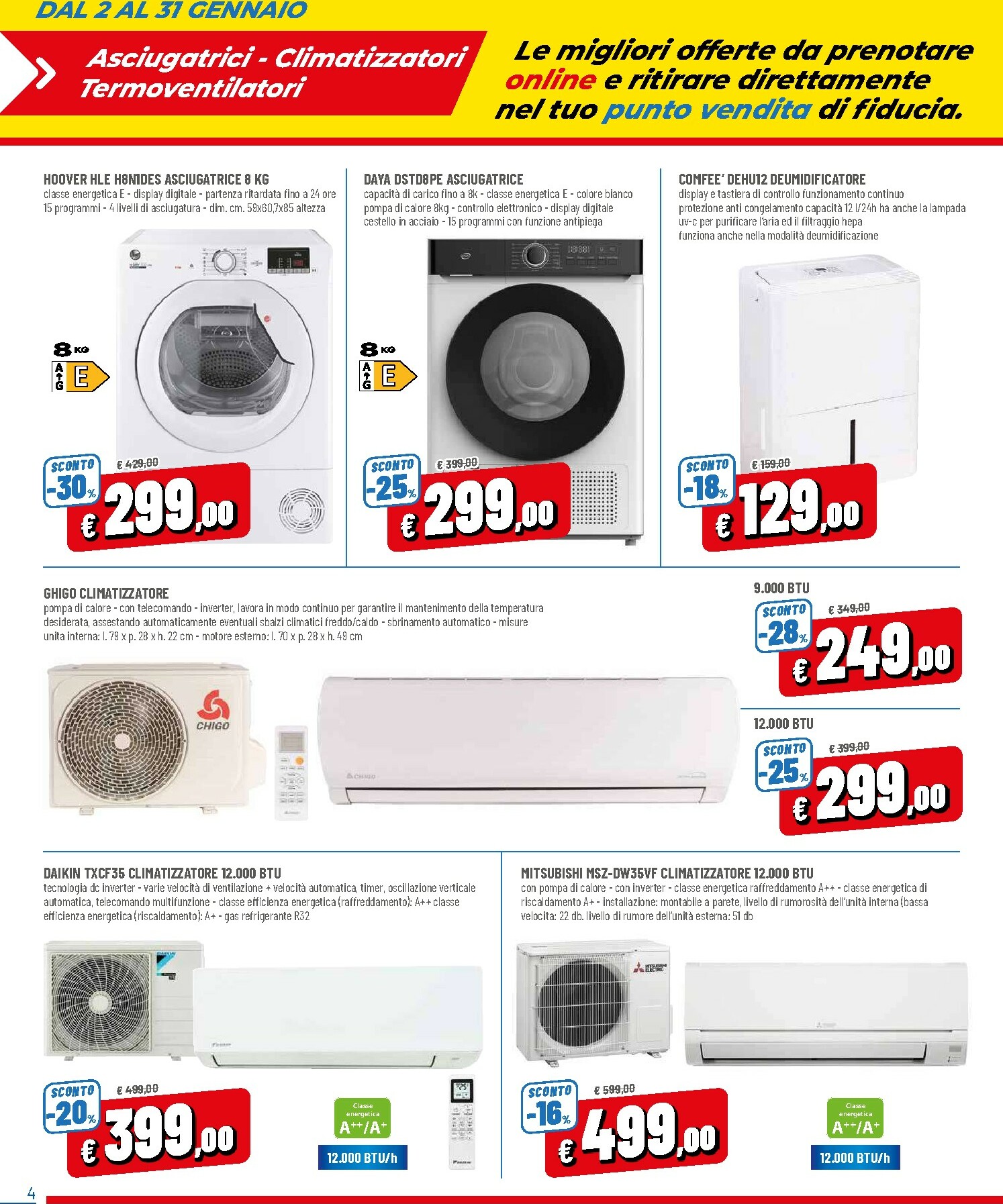 dpiu - Volantino DPiù - Solo Online valido dal 02/01 al 31/01 - page: 4