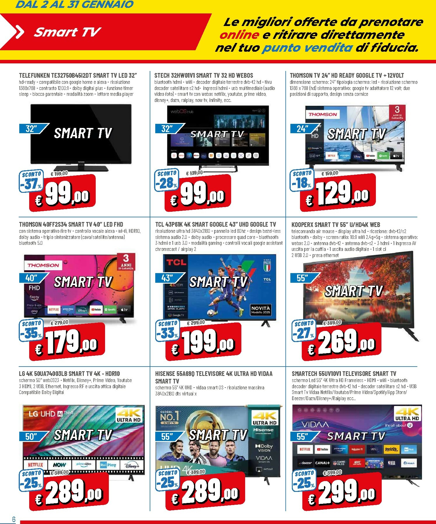 dpiu - Volantino DPiù - Solo Online valido dal 02/01 al 31/01 - page: 6