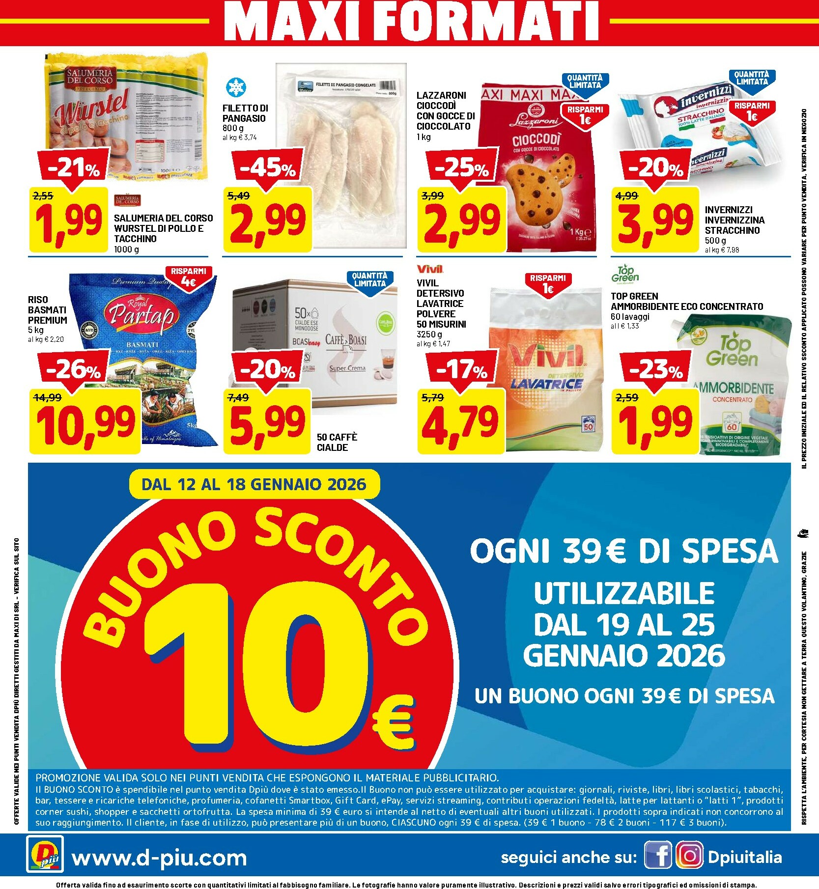 dpiu - Volantino DPiù valido dal 12/01 al 25/01 - page: 12