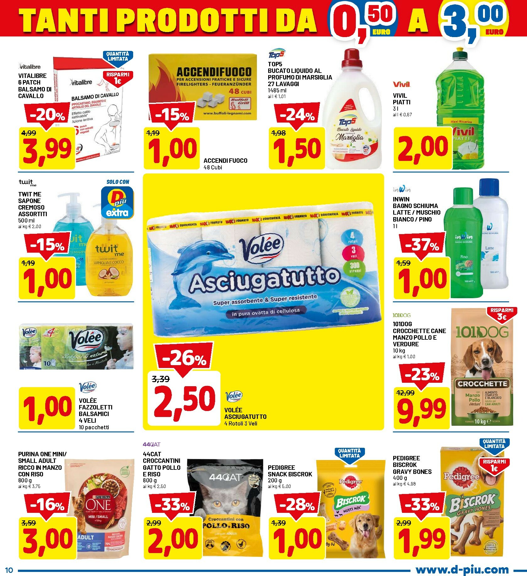 dpiu - Volantino DPiù valido dal 12/01 al 25/01 - page: 10