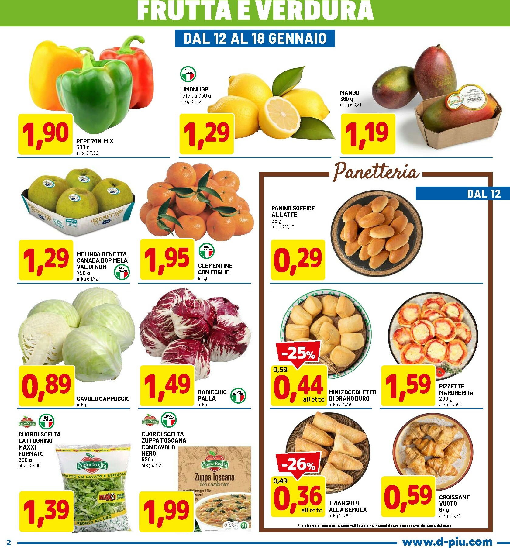 dpiu - Volantino DPiù valido dal 12/01 al 25/01 - page: 2