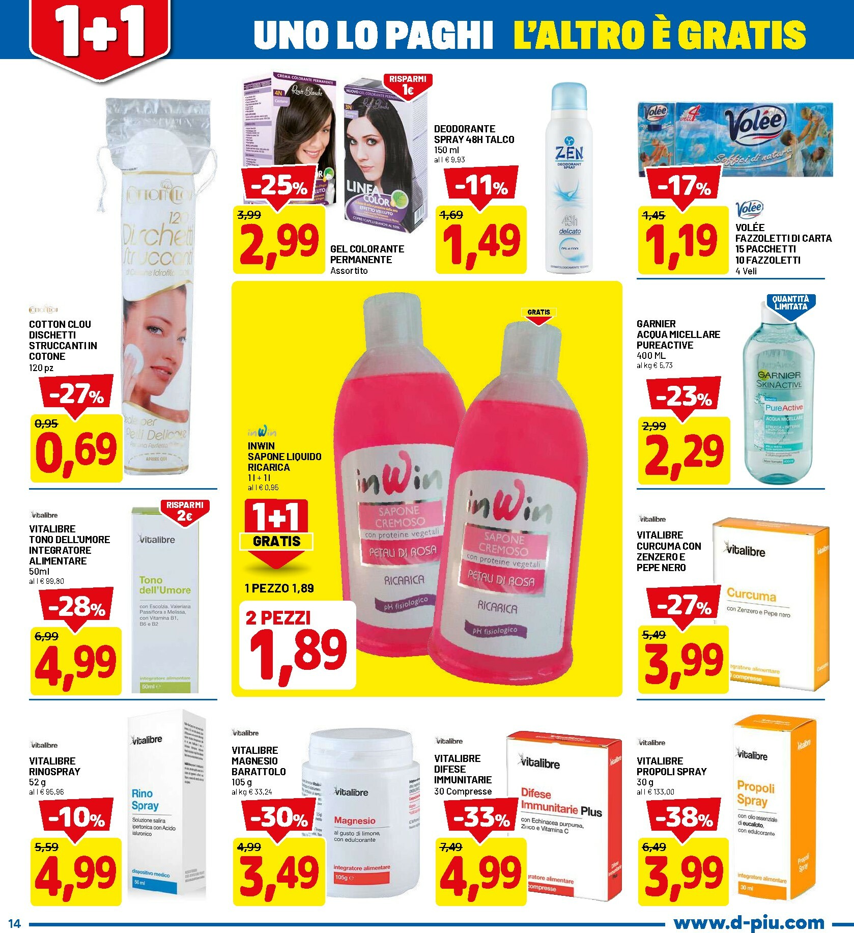 dpiu - Volantino DPiù valido dal 26/01 al 08/02 - page: 14