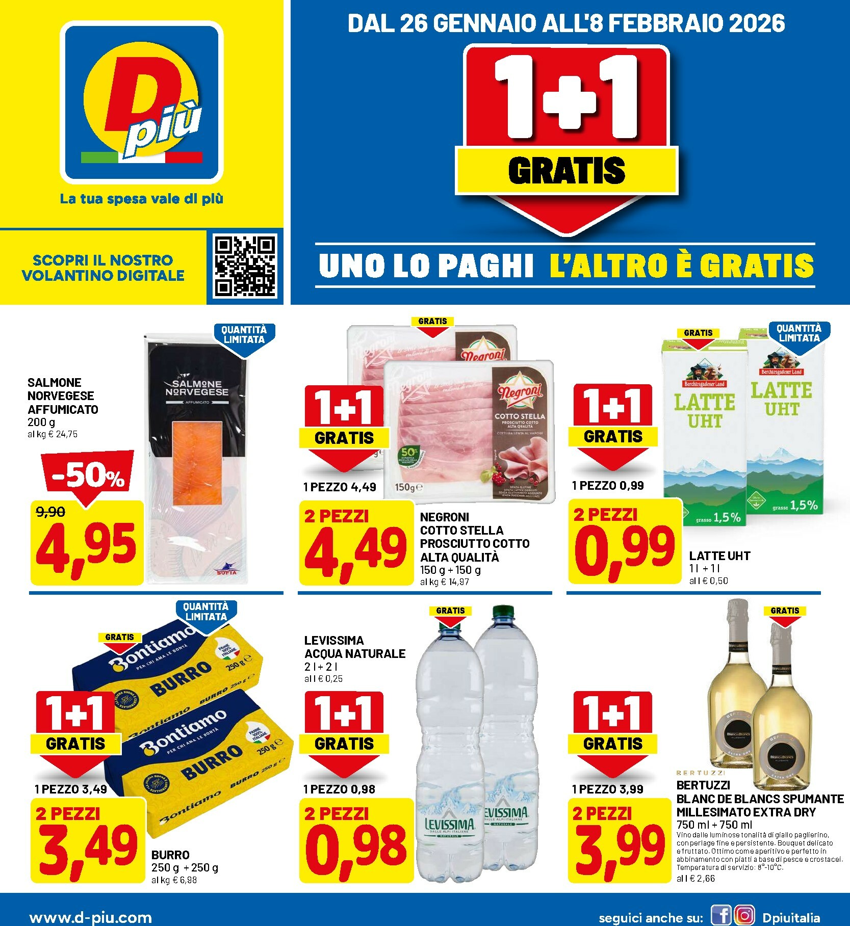 dpiu - Volantino DPiù valido dal 26/01 al 08/02 - page: 1