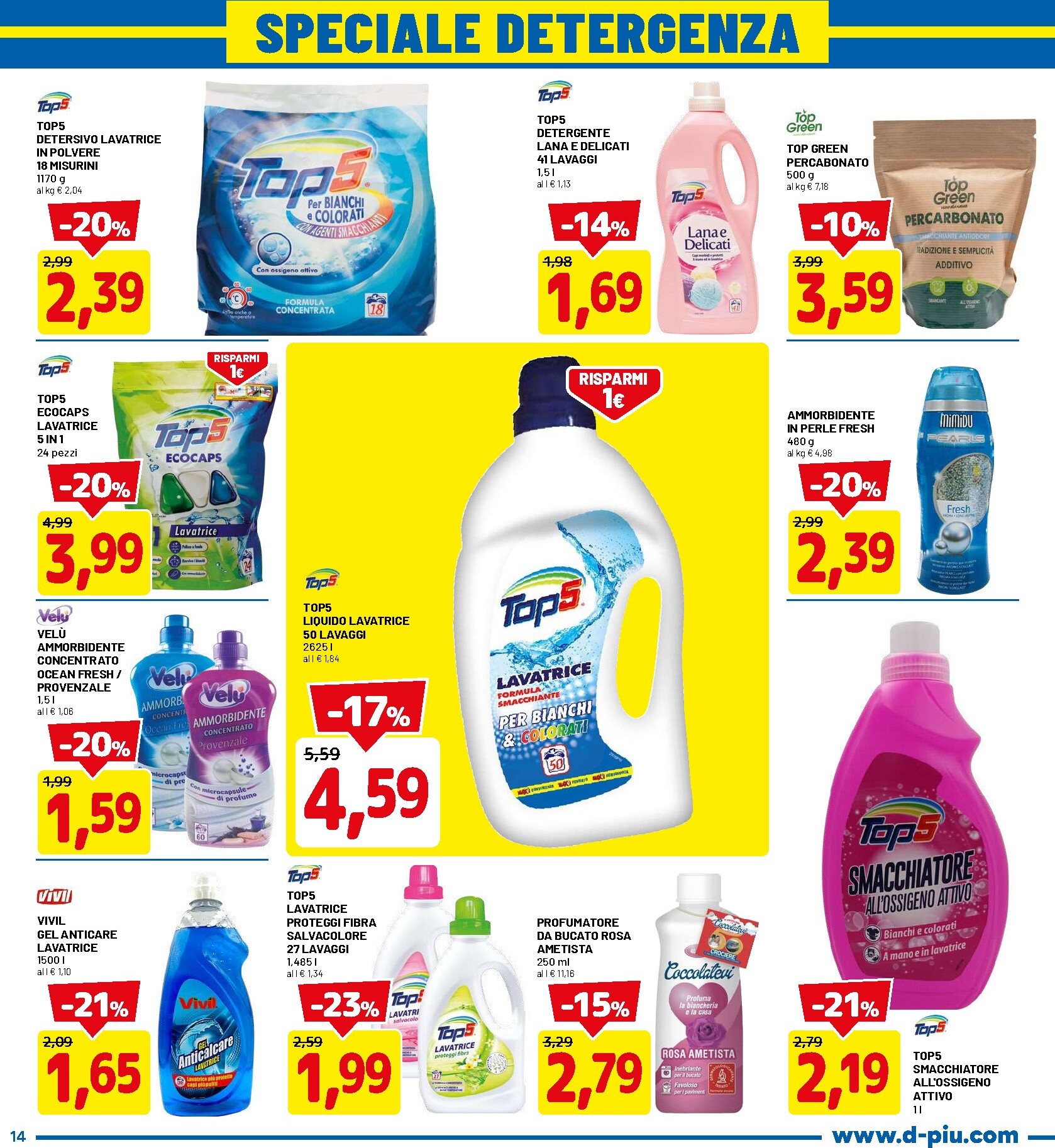 dpiu - Volantino DPiù valido dal 05/03/2026 al 15/03/2026 - page: 14