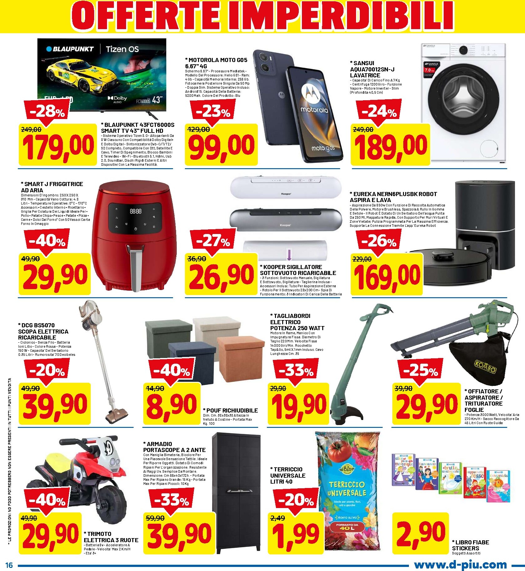 dpiu - Volantino DPiù valido dal 05/03/2026 al 15/03/2026 - page: 16
