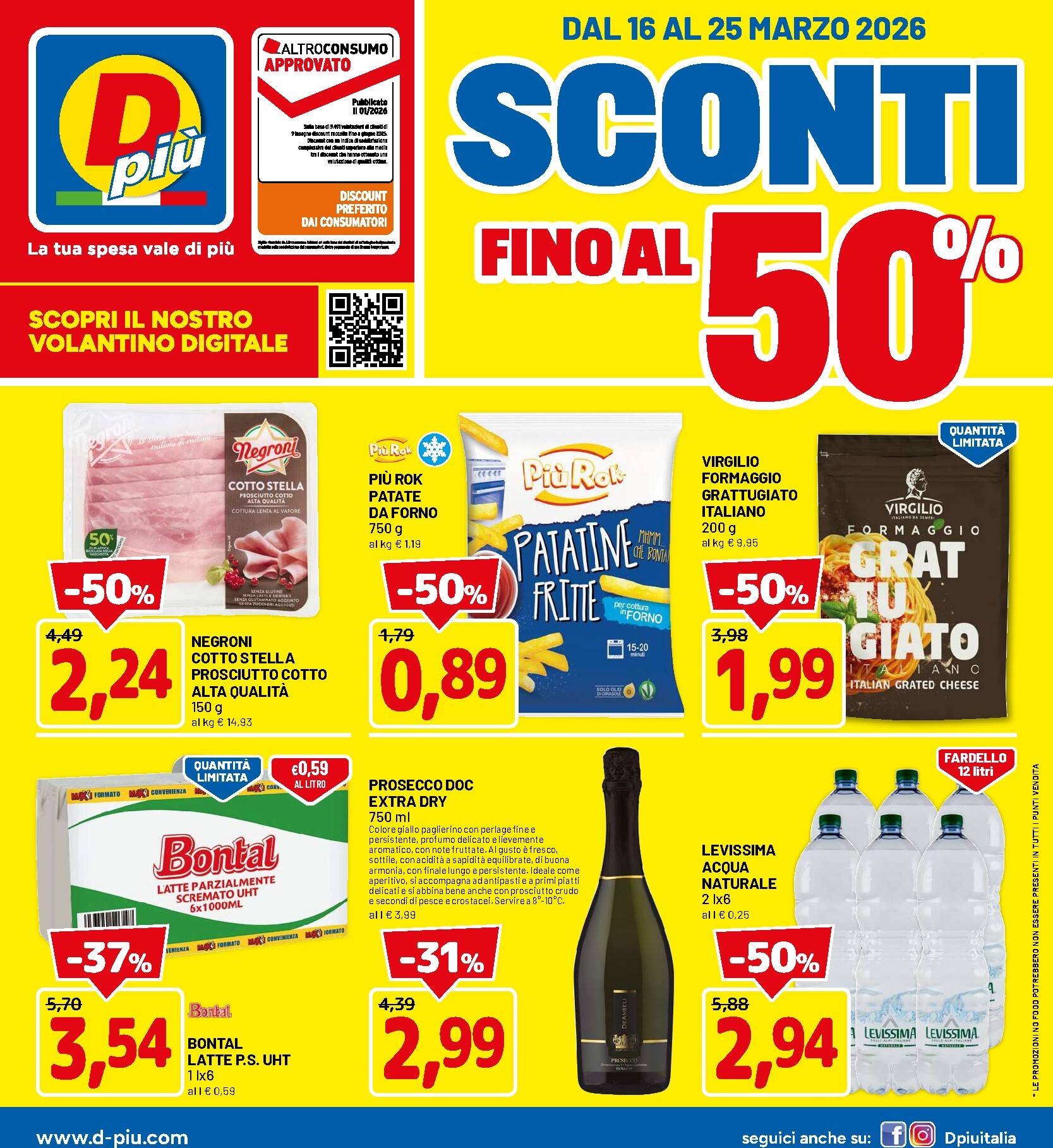 dpiu - Volantino DPiù valido dal 16/03/2026 al 25/03/2026