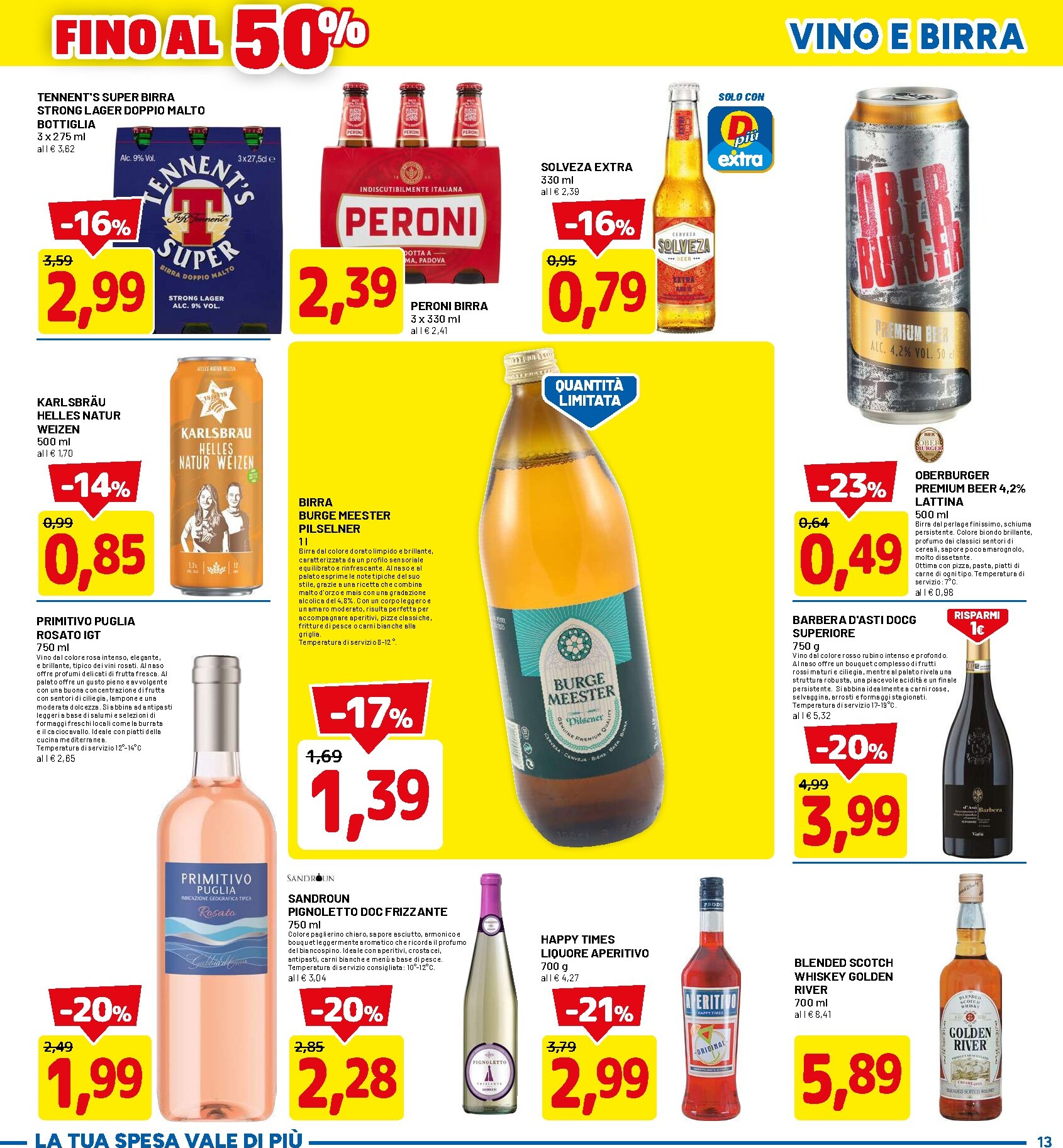 dpiu - Volantino DPiù valido dal 16/03/2026 al 25/03/2026 - page: 13