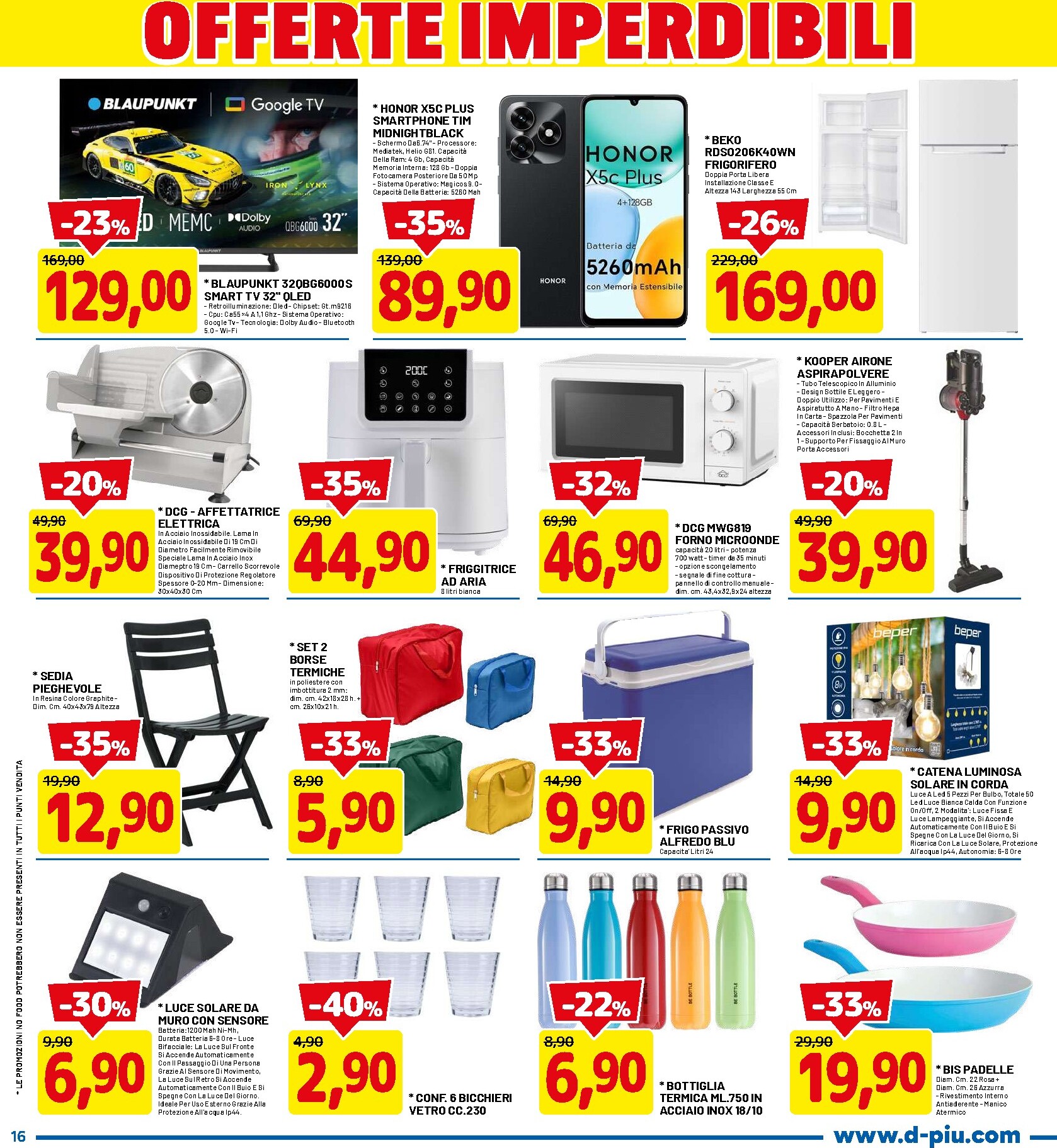 dpiu - Volantino DPiù per la prossima settimana dal lunedì 20/04/2026 al mercoledì 29/04/2026 - page: 16