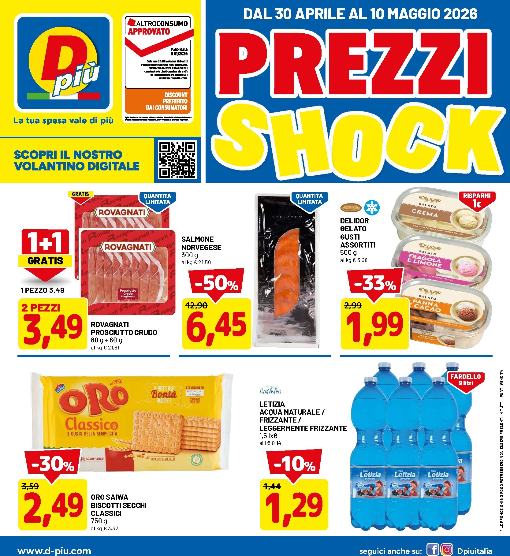 dpiu - Volantino futuro DPiù valido dal giovedì 30/04/2026 al domenica 10/05/2026 - page: 1