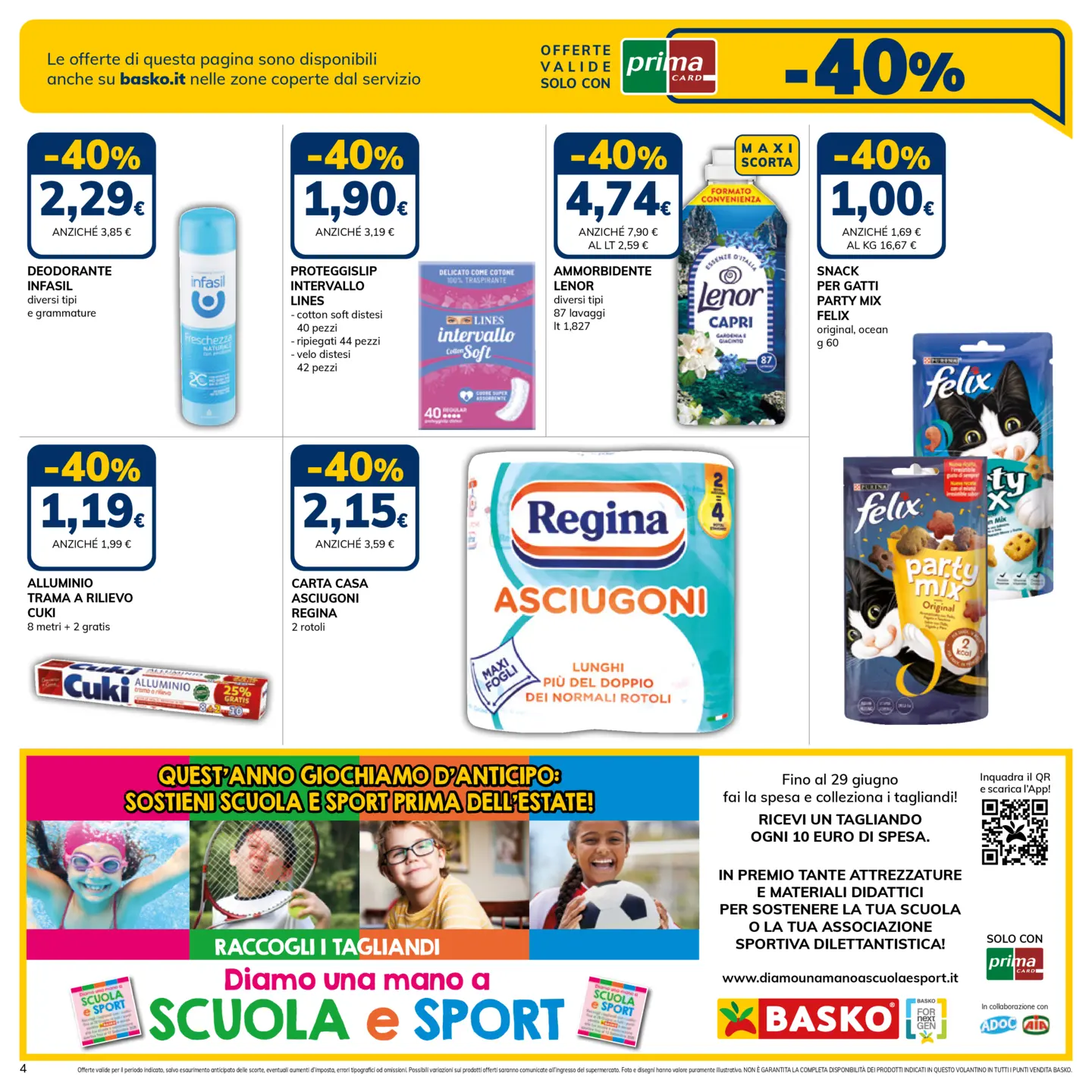 basko - Volantino attuale di Basko valido dal martedì 19/05/2026 al lunedì 01/06/2026 - page: 4