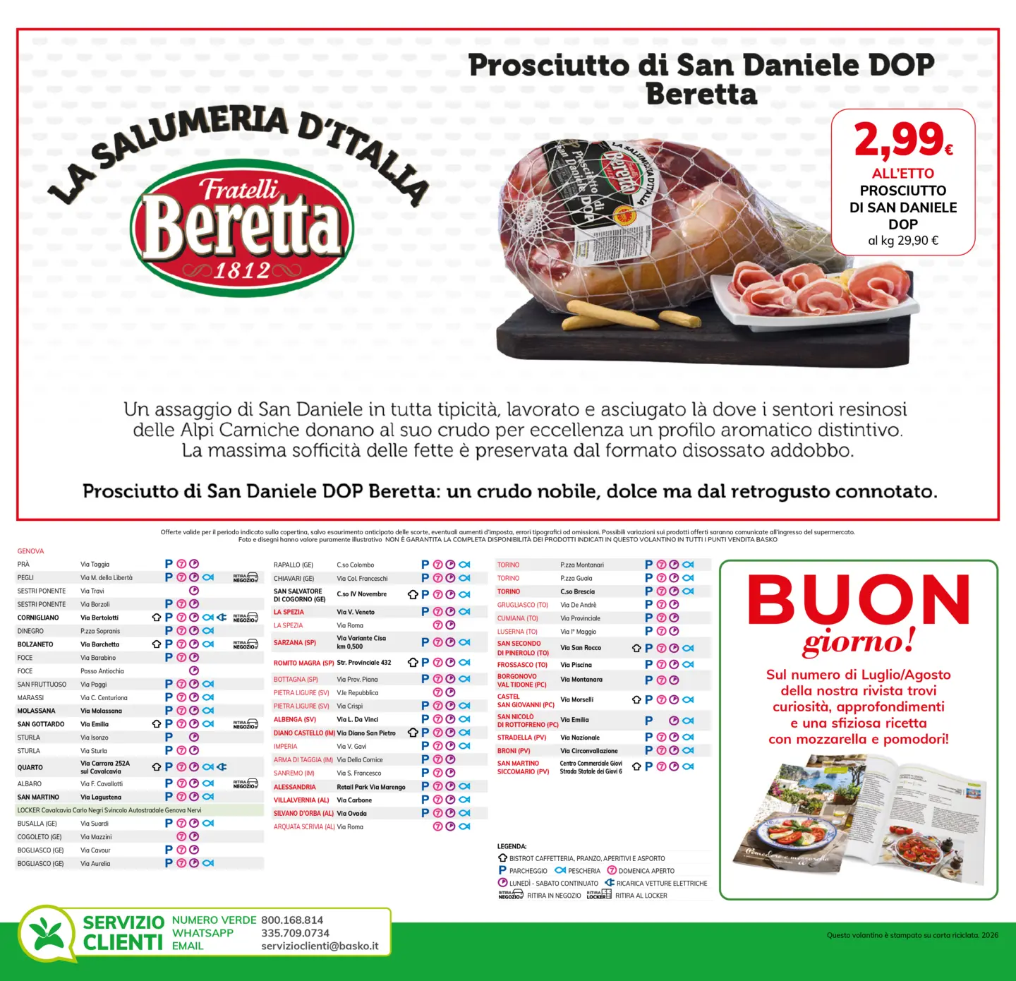 basko - Volantino attuale di Basko - Speciale pomodoro mozzarella valido dal martedì 21/07/2026 al lunedì 03/08/2026 - page: 4