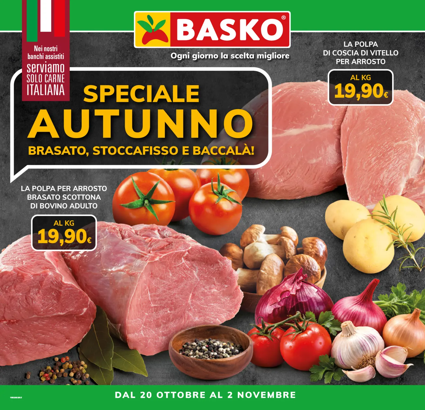 basko - Volantino attuale di Basko - Speciale Autunno valido dal martedì 20/10/2026 al lunedì 02/11/2026