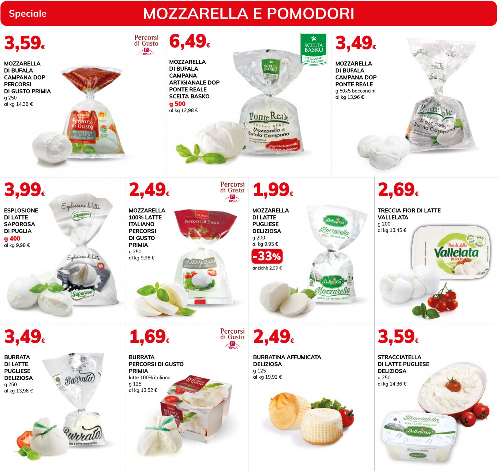 basko - Nuovo volantino Basko - Speciale Mozzarella e Pomodori 16.07. - 29.07. - page: 2