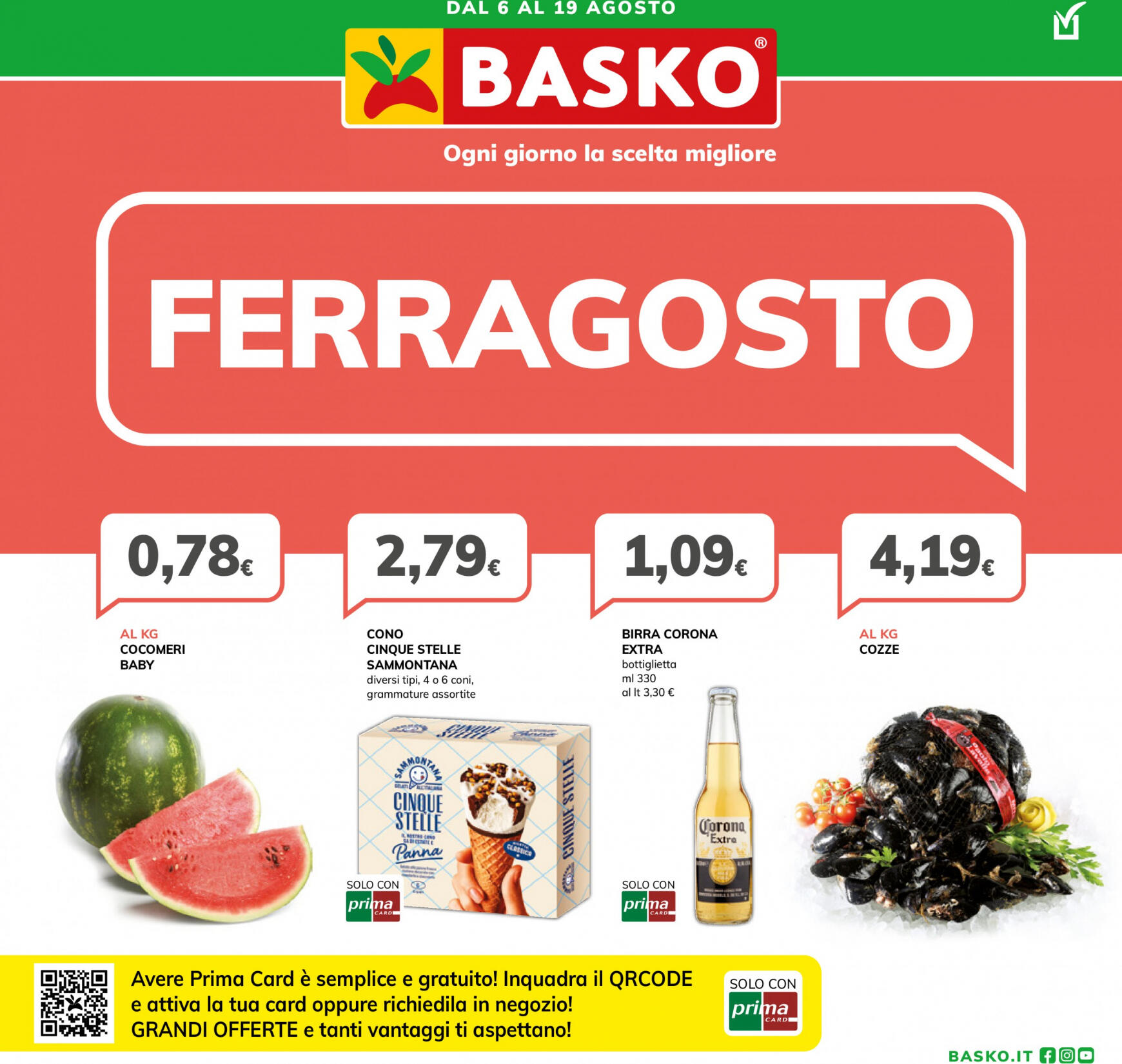 basko - Nuovo volantino Basko - Ferragosto 06.08. - 19.08.