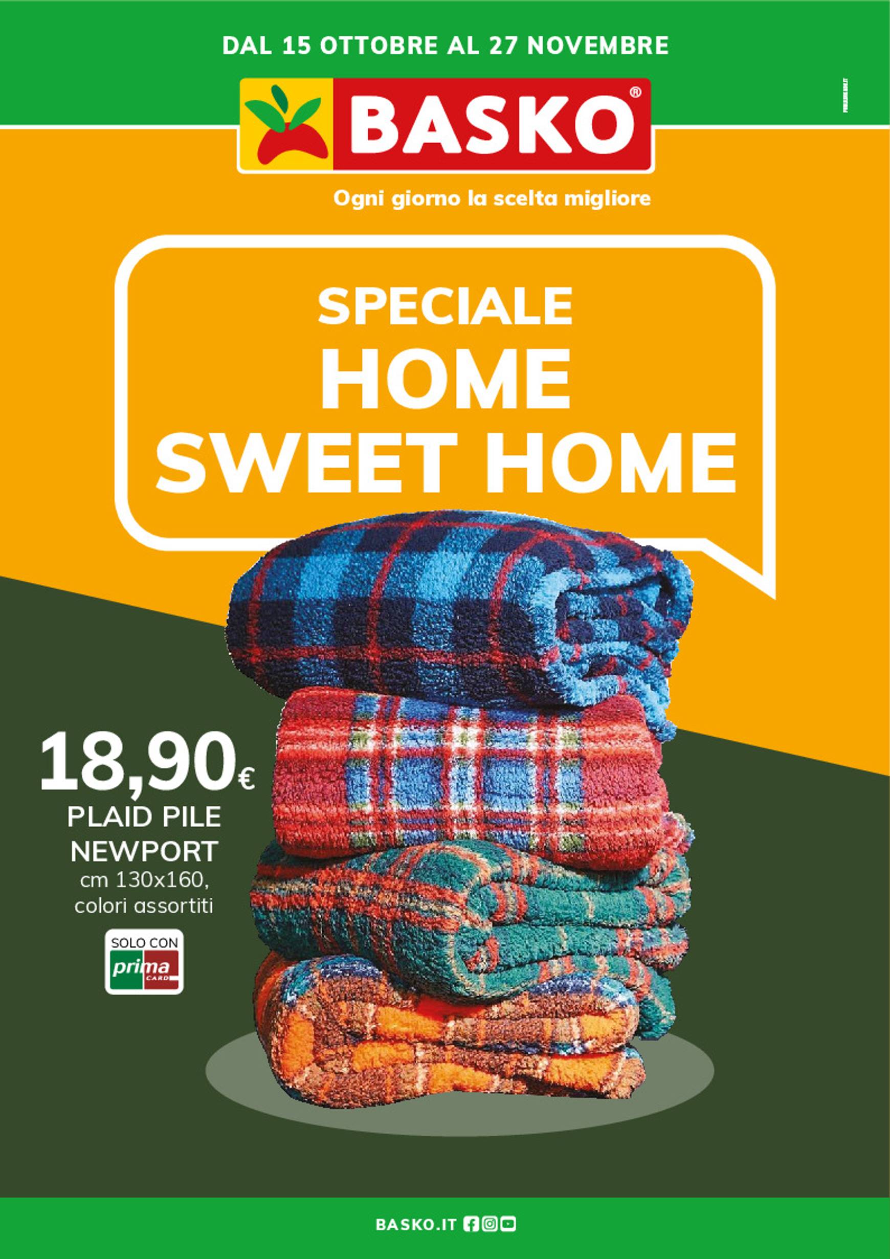 basko - Volantino Basko - Home Sweet Home valido dal 12.11. al 27.11.