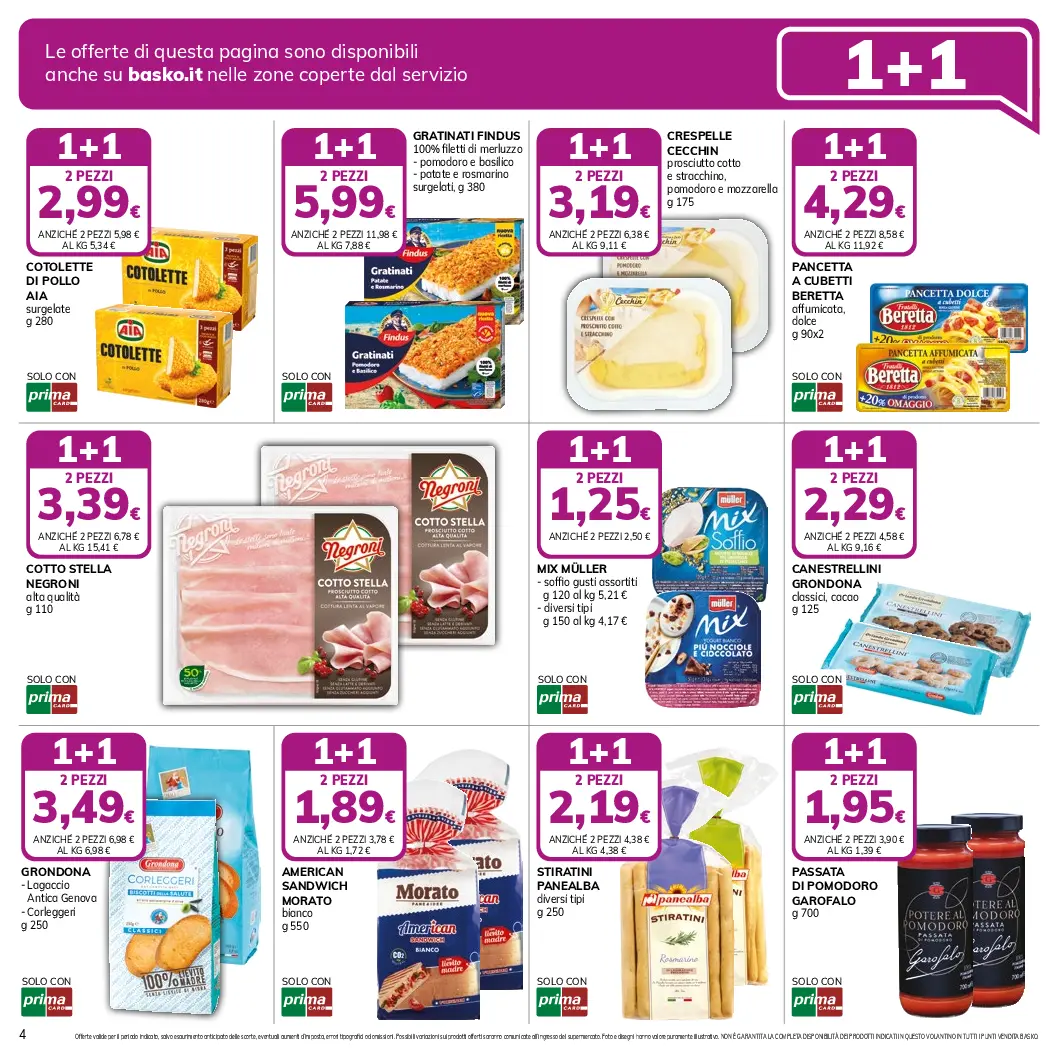 basko - Volantino Basko - 1+1 valido dal 14/01 al 27/01 - page: 4