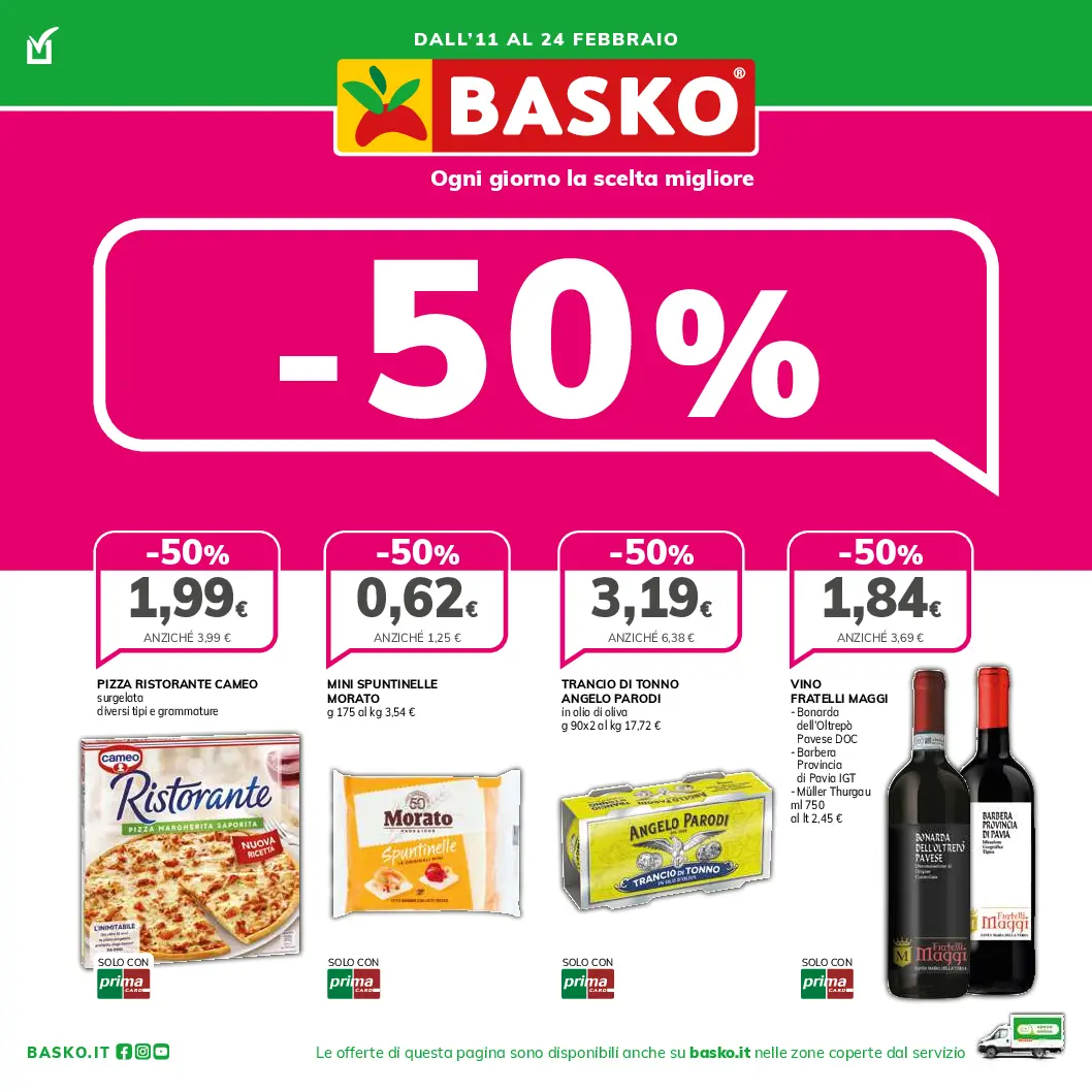 basko - Volantino Basko - 50% valido dal 11/02 al 24/02 - page: 1