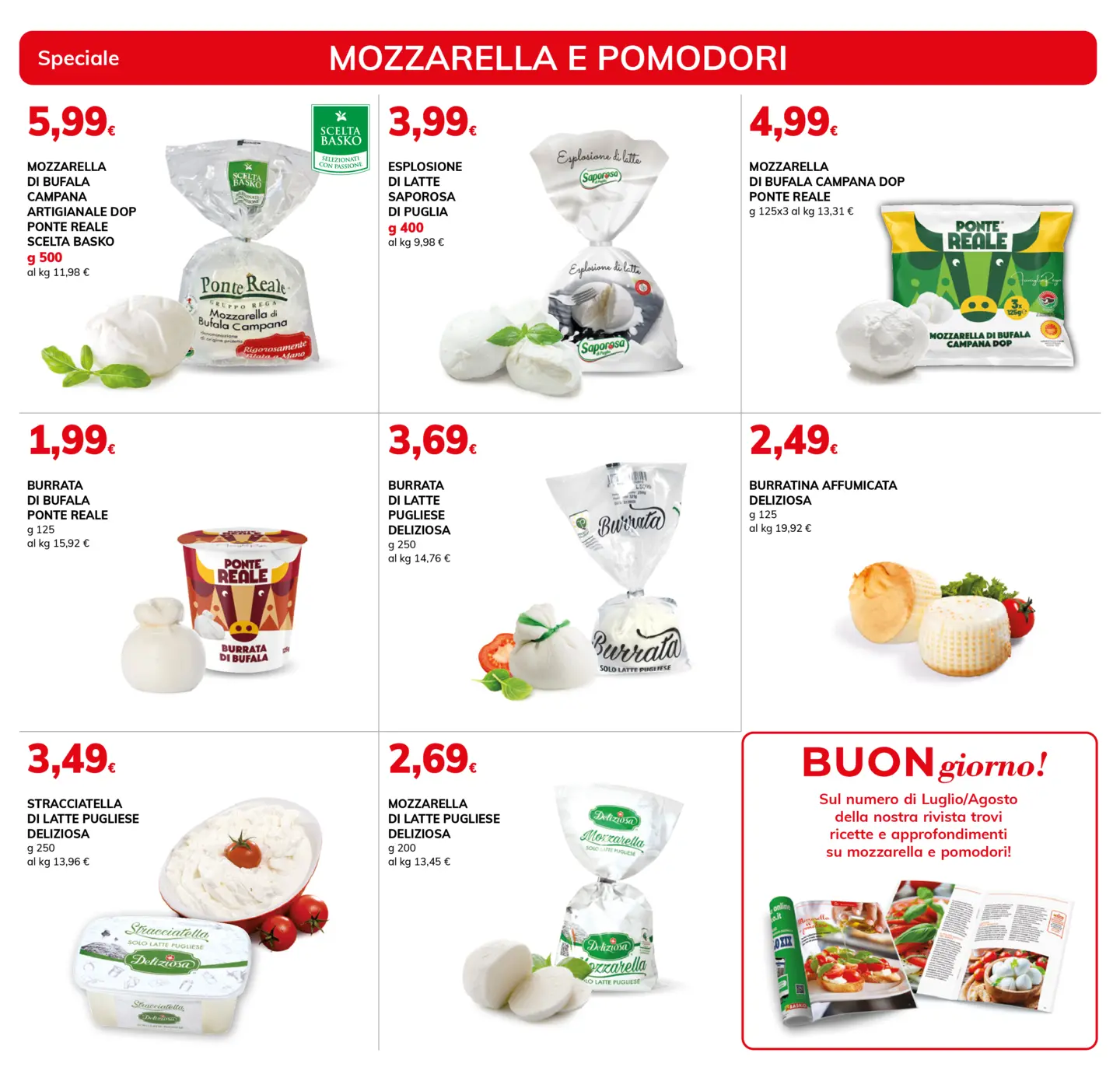 basko - Volantino Basko - Speciale pomodoro mozzarella valido dal 22/07 al 04/08 - page: 2