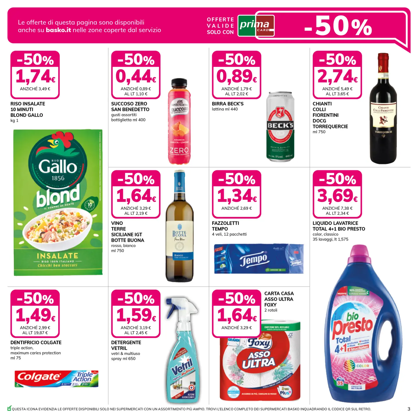 basko - Volantino Basko - Sconto 50% valido dal 19/08 al 03/09 - page: 3