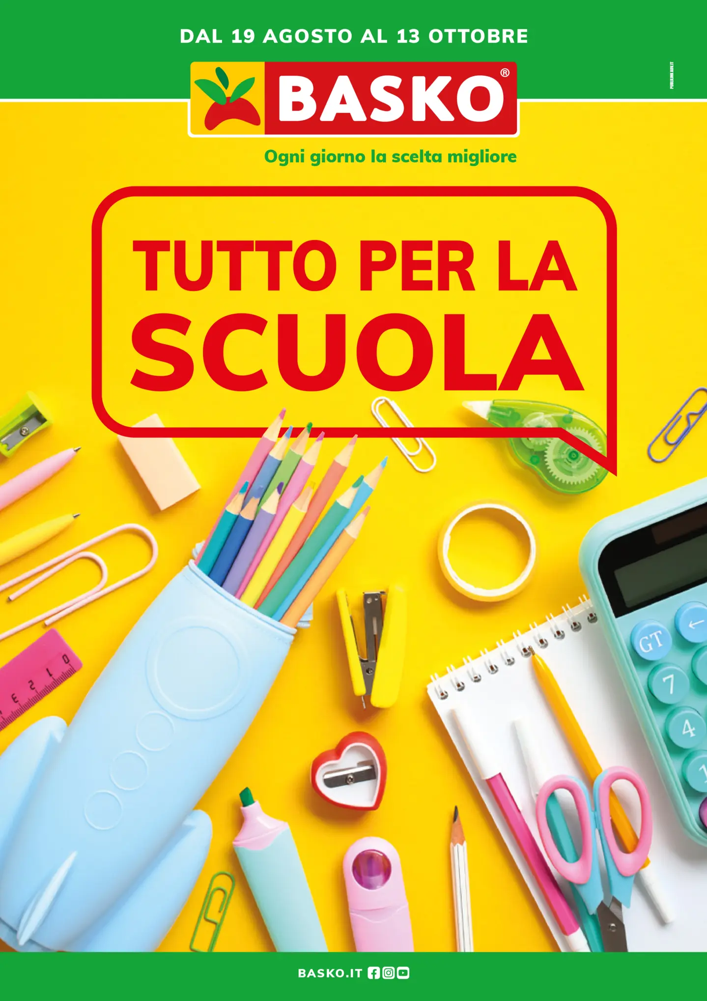 basko - Volantino Basko - Tutto per la scuola valido dal 19/08 al 13/10