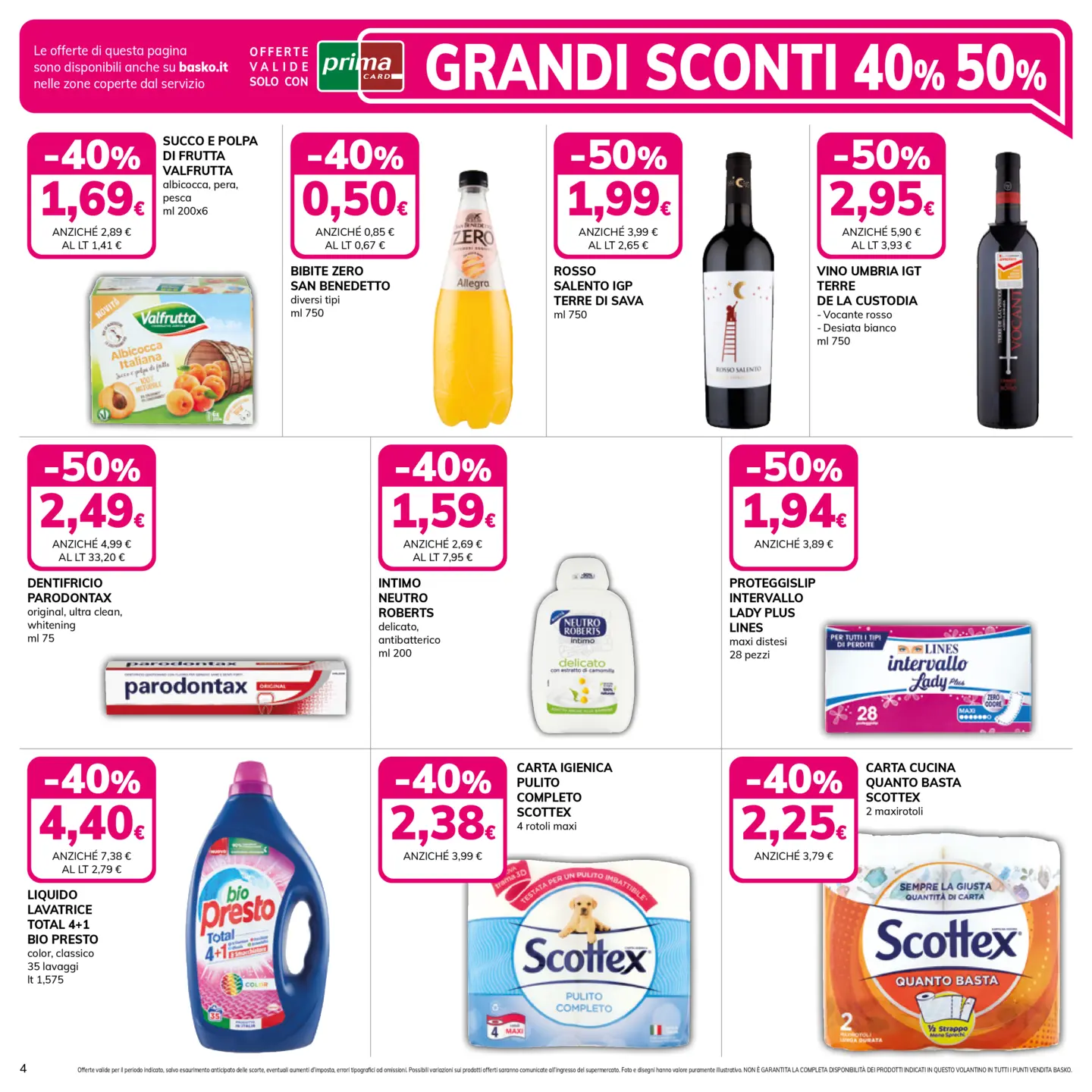 basko - Volantino Basko - Sconto 40% e 50% valido dal 14/10 al 27/10 - page: 4